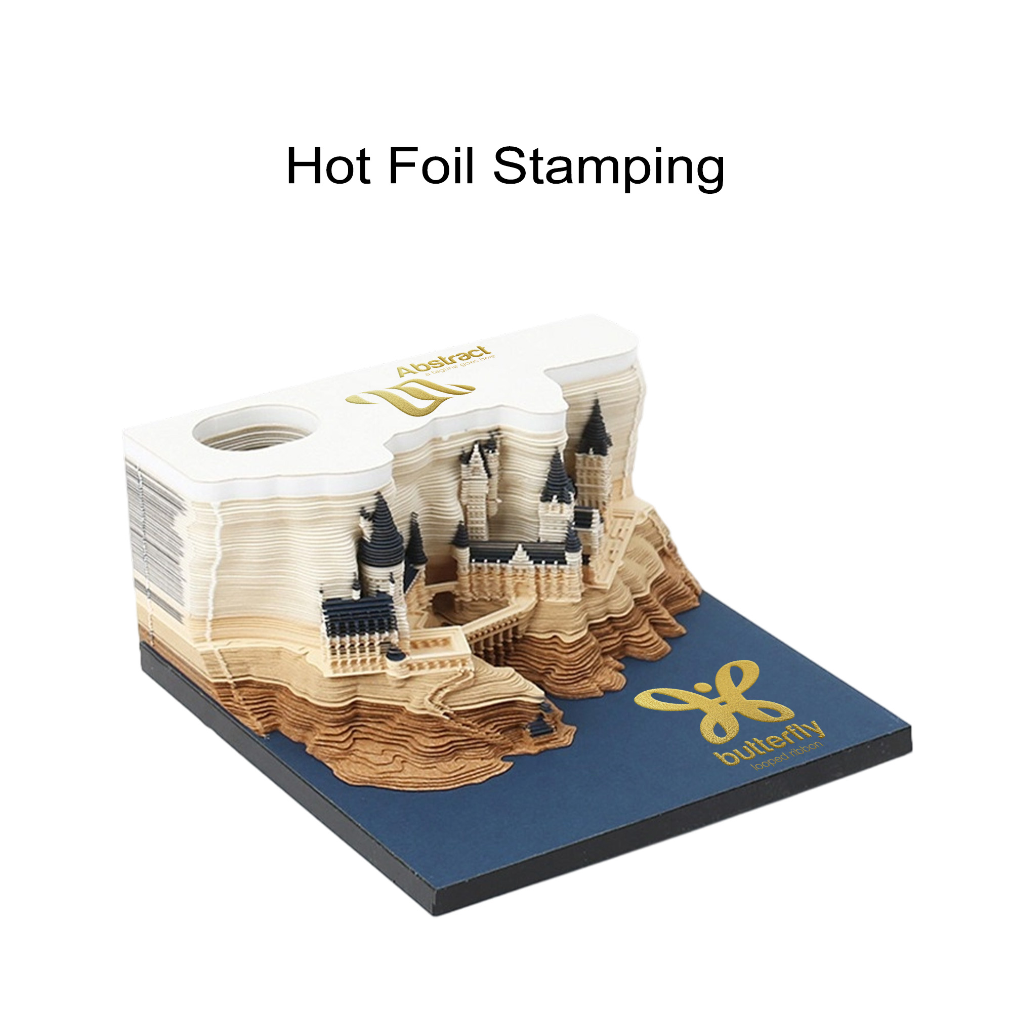 3D Paper Carving Notepad Weekly Calendar - Image 2