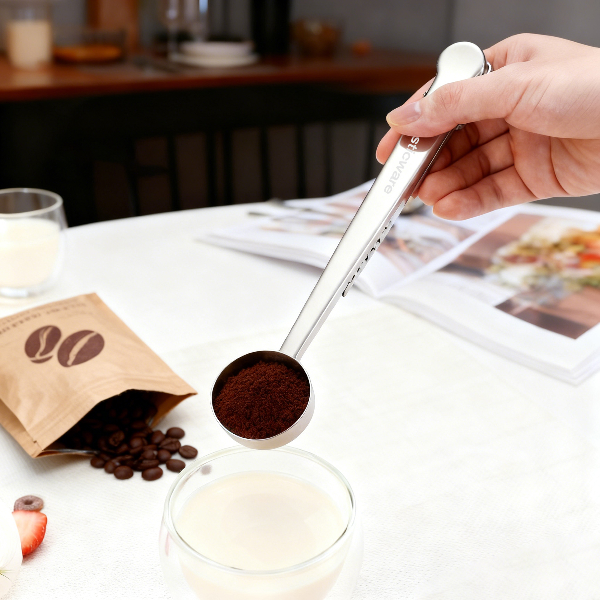 Coffee Measuring Spoon With Clip - Image 10