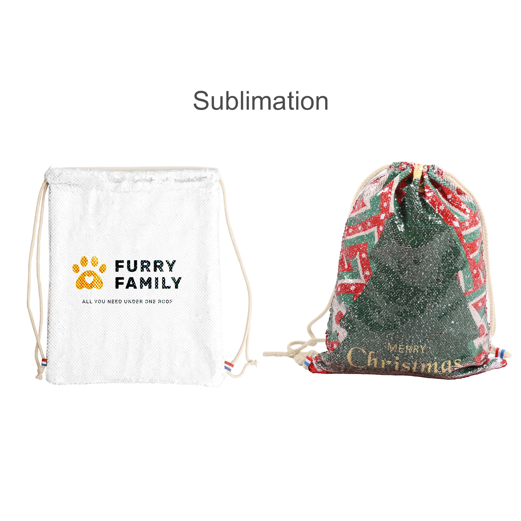 Sequin Magic Drawstring Bag - Image 8