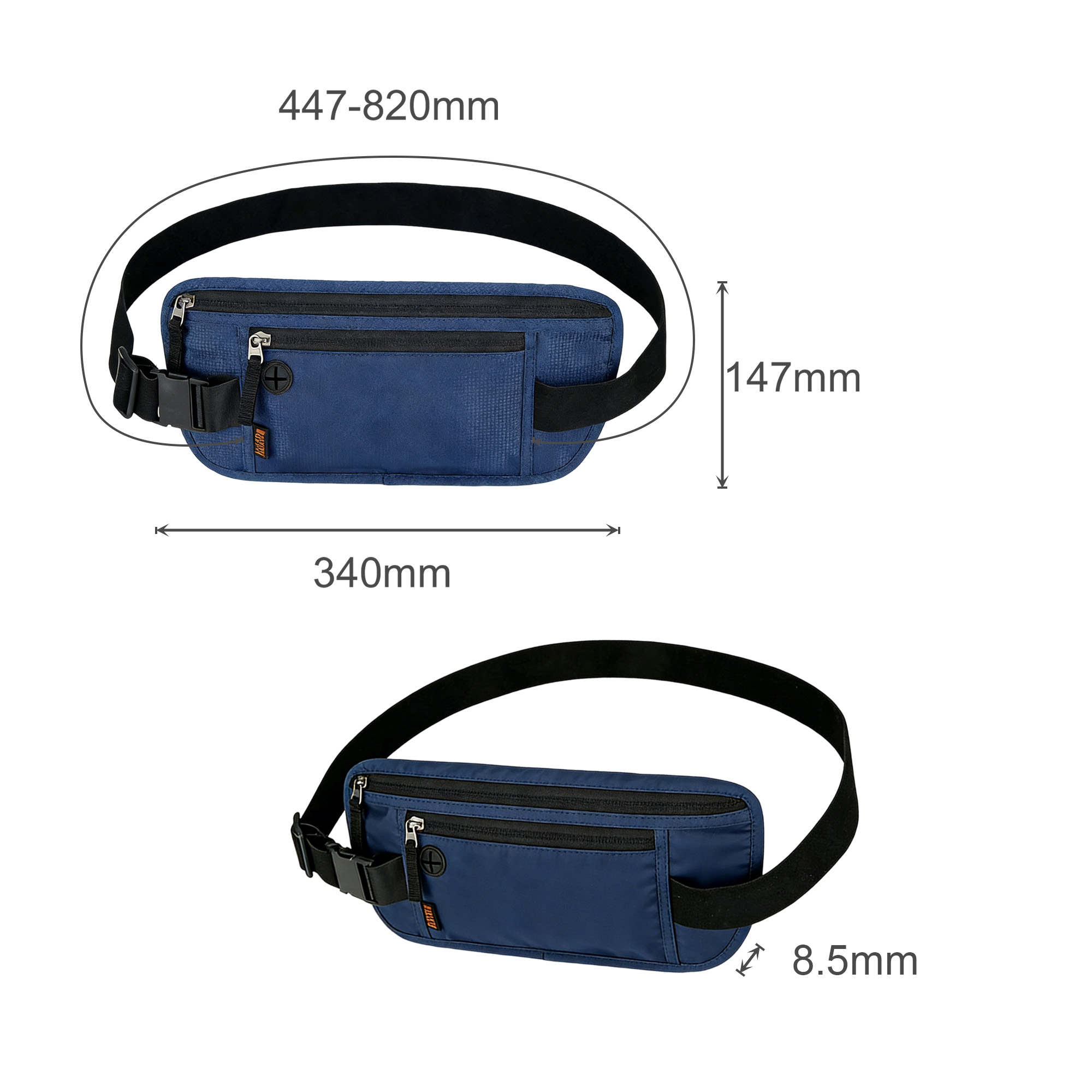 Undercover Waist Bag With RFID Blocking - Image 8