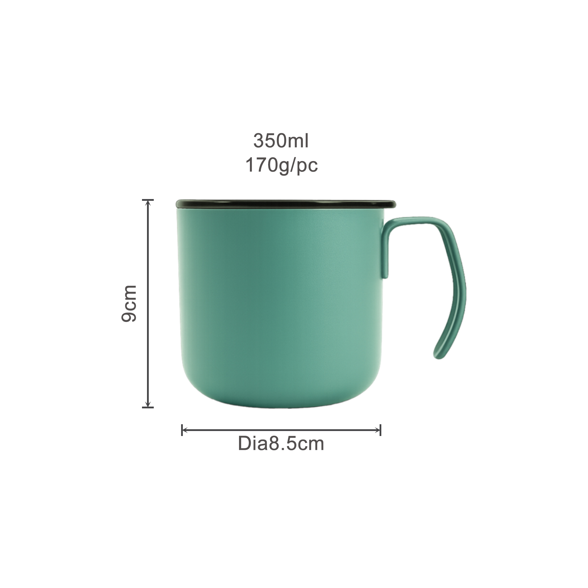 350ML Camping Stainless Steel Insulated Mug - Image 5