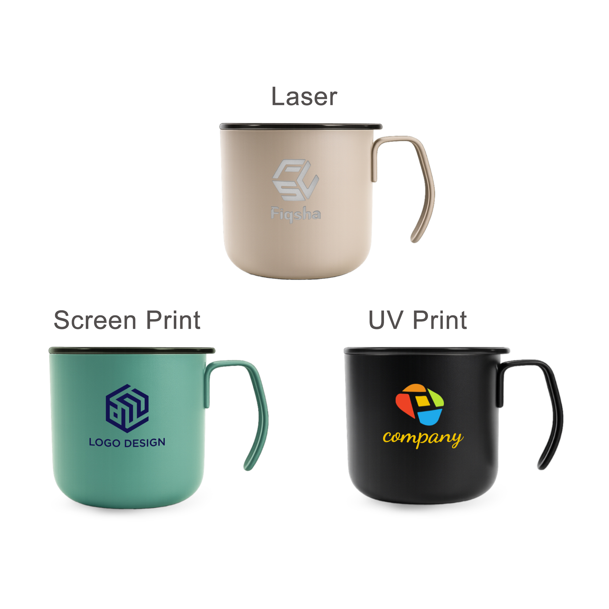 350ML Camping Stainless Steel Insulated Mug - Image 6