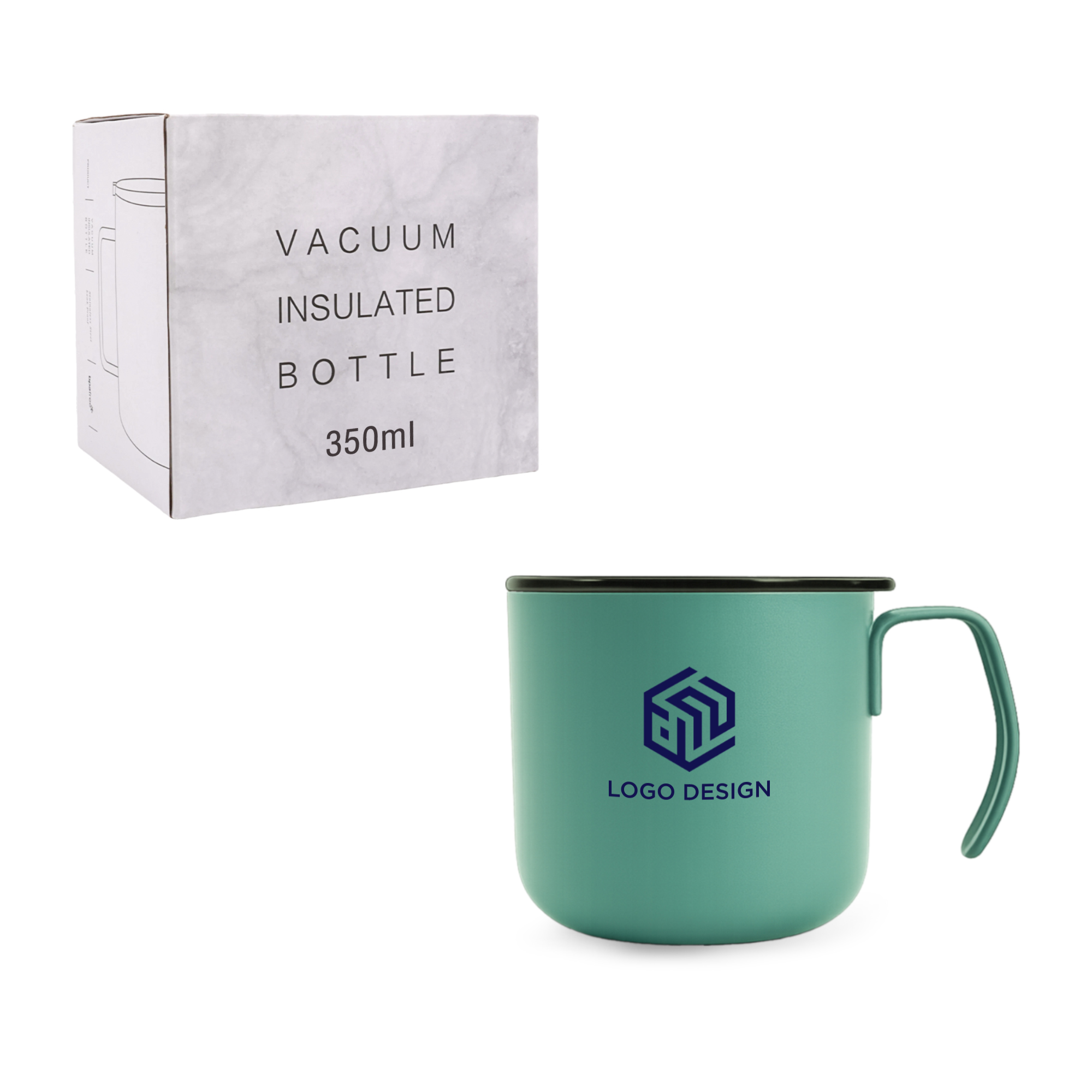 350ML Camping Stainless Steel Insulated Mug - Image 8