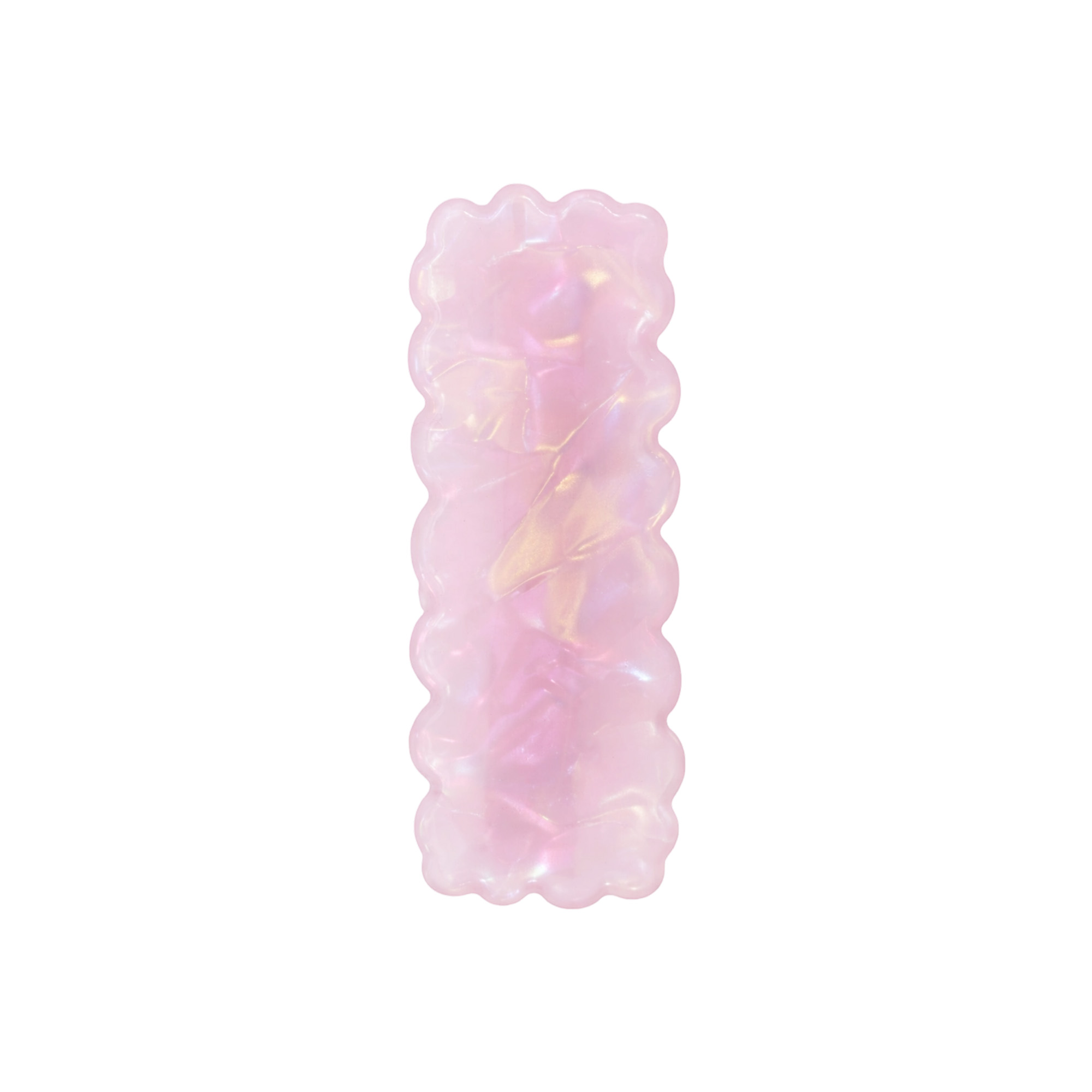 Wavy Rectangle Iridescent Hair Clip - Image 2