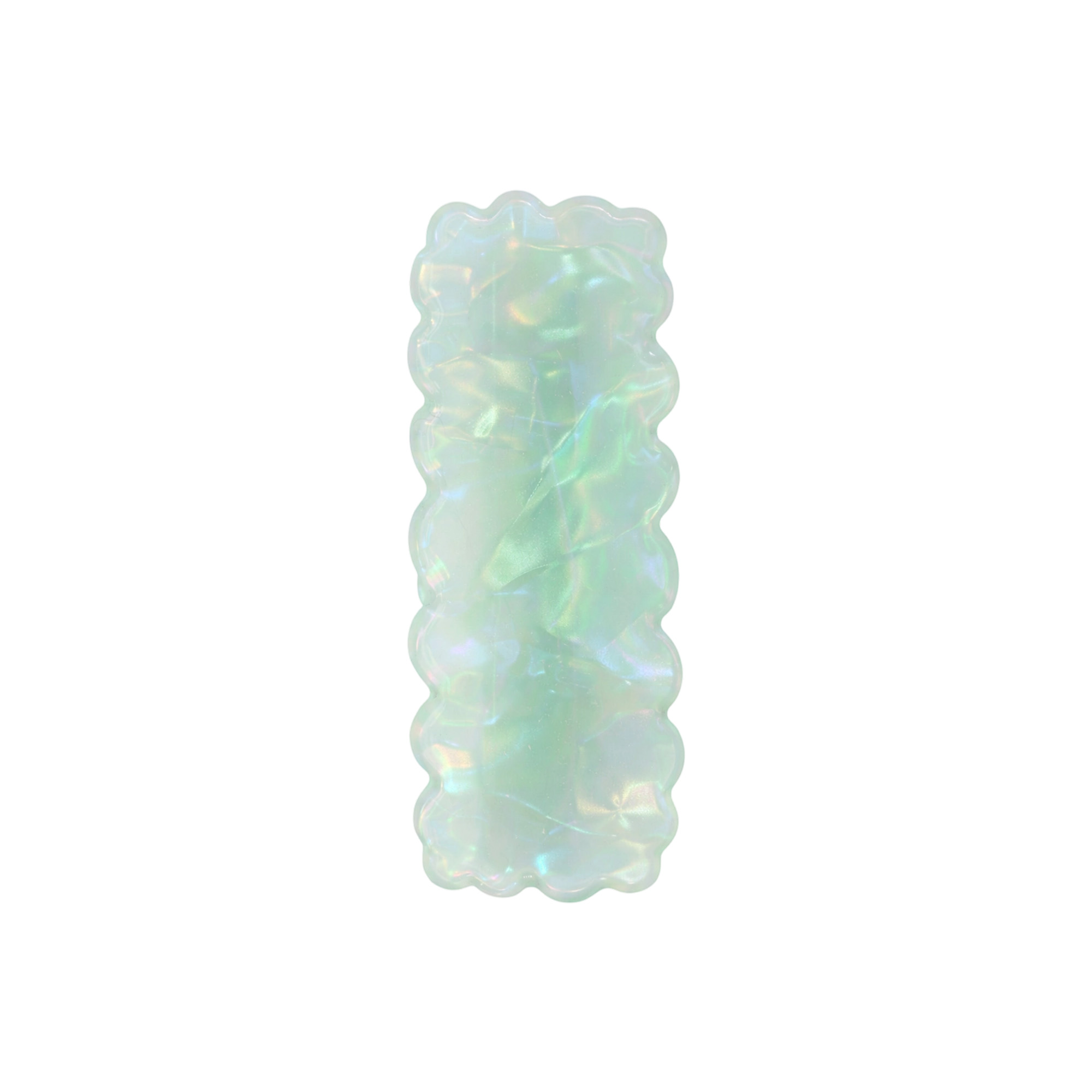 Wavy Rectangle Iridescent Hair Clip - Image 5