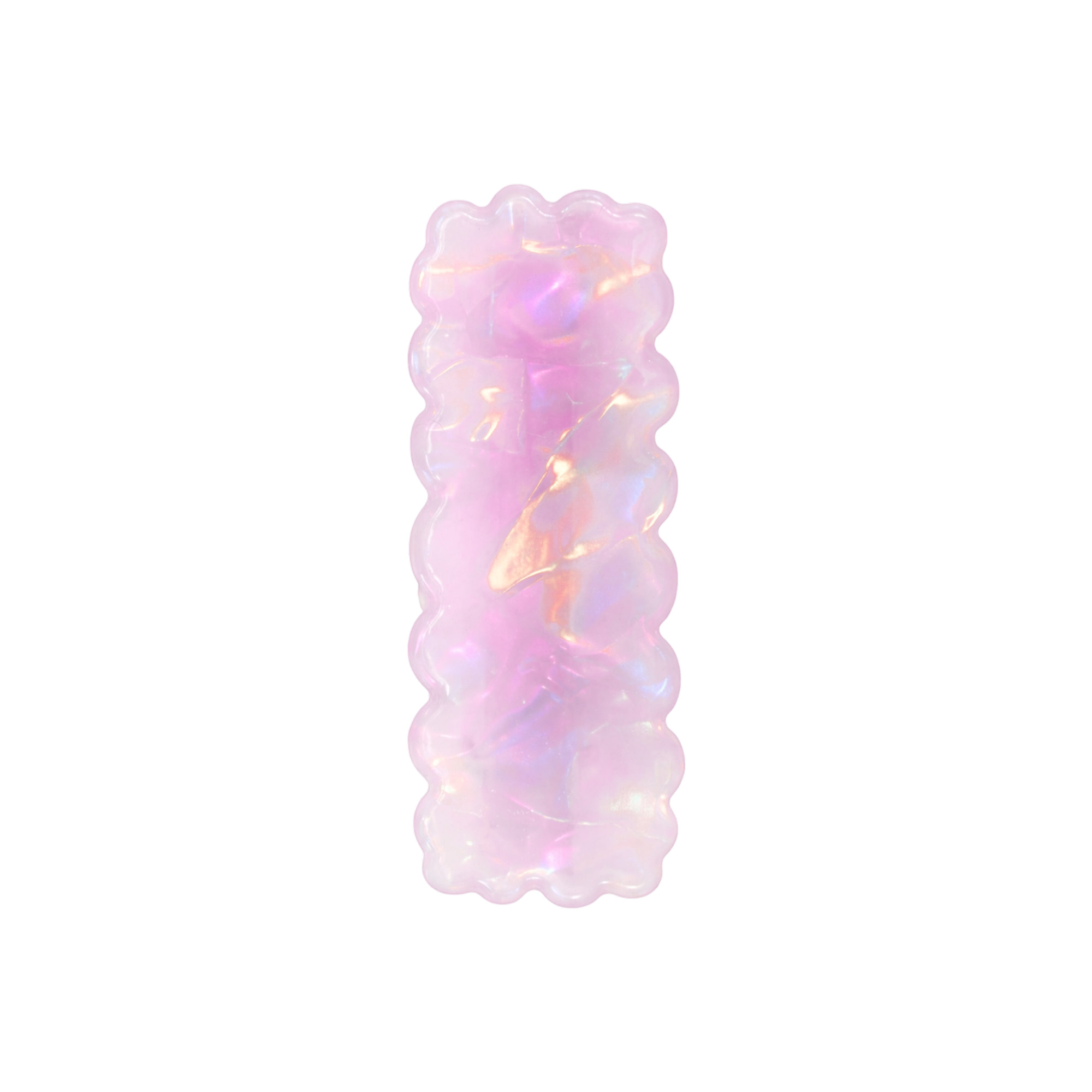 Wavy Rectangle Iridescent Hair Clip - Image 4