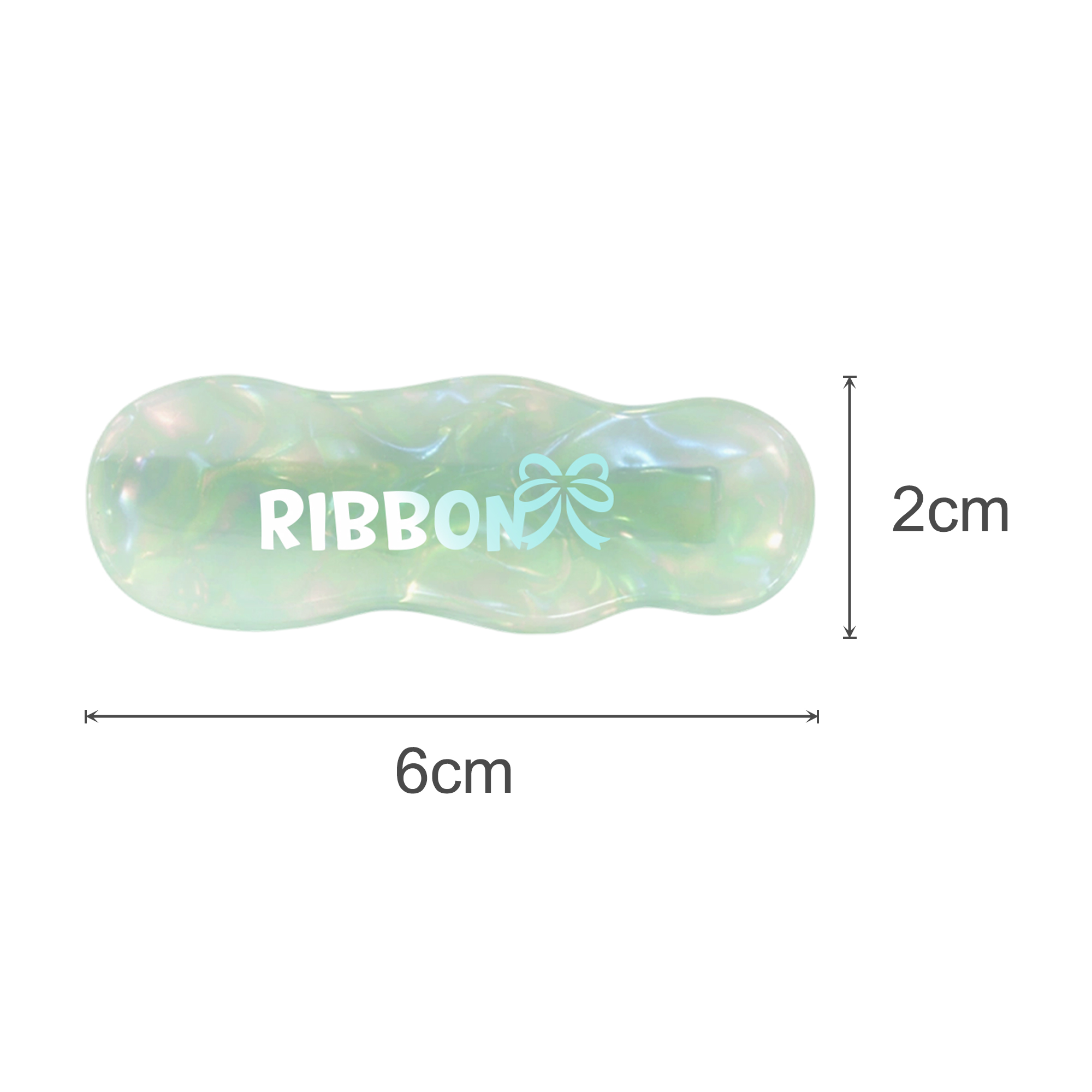Ripple Iridescent Alligator Hair Clip - Image 7
