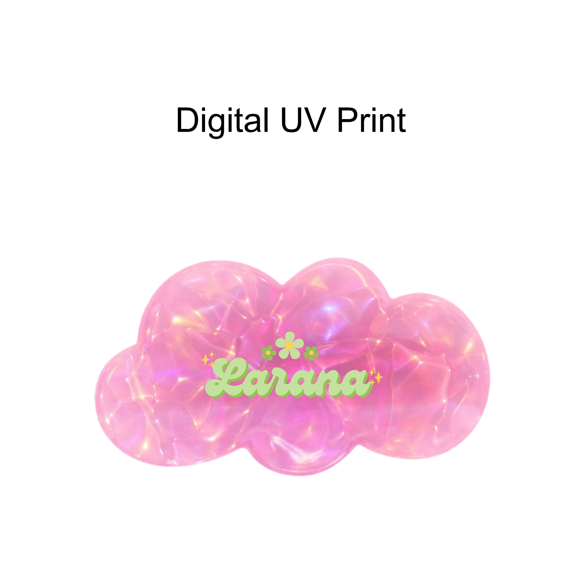 Cloud Iridescent Alligator Hair Clip - Image 8