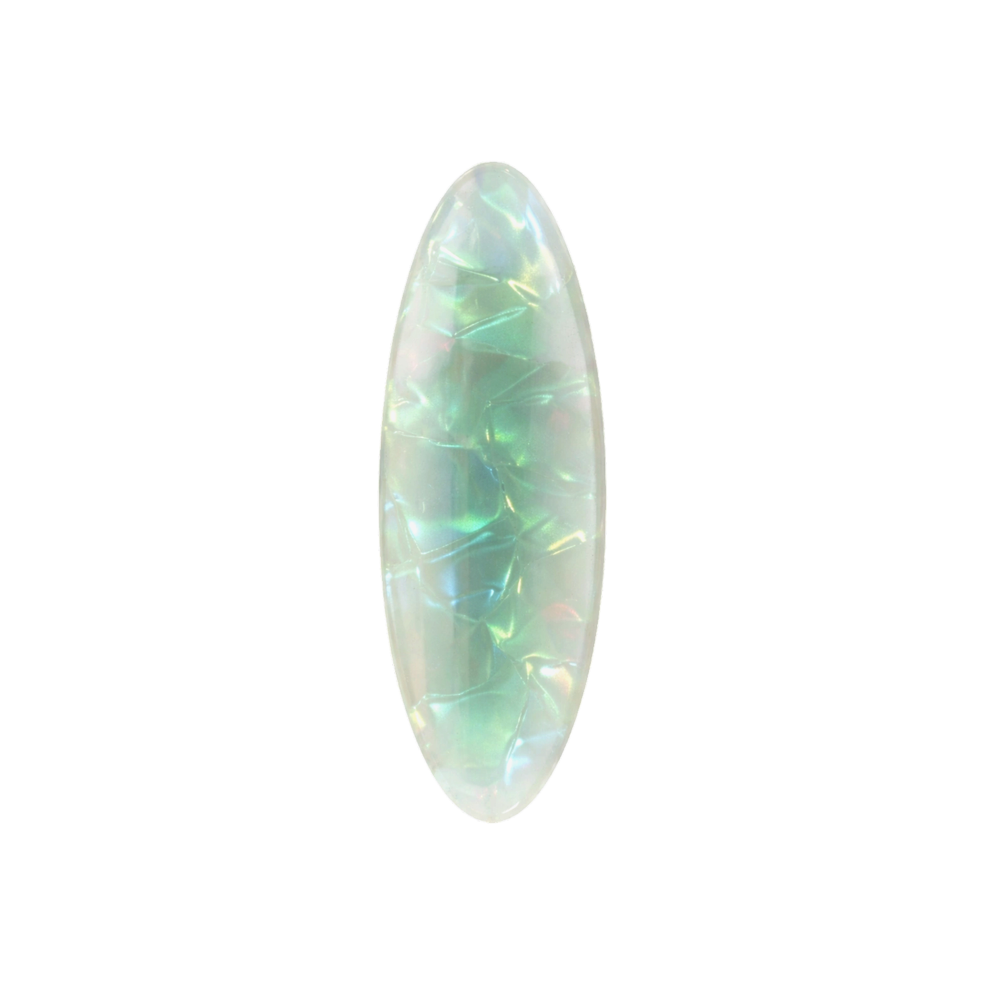 Oval Iridescent Alligator Hair Clip - Image 5