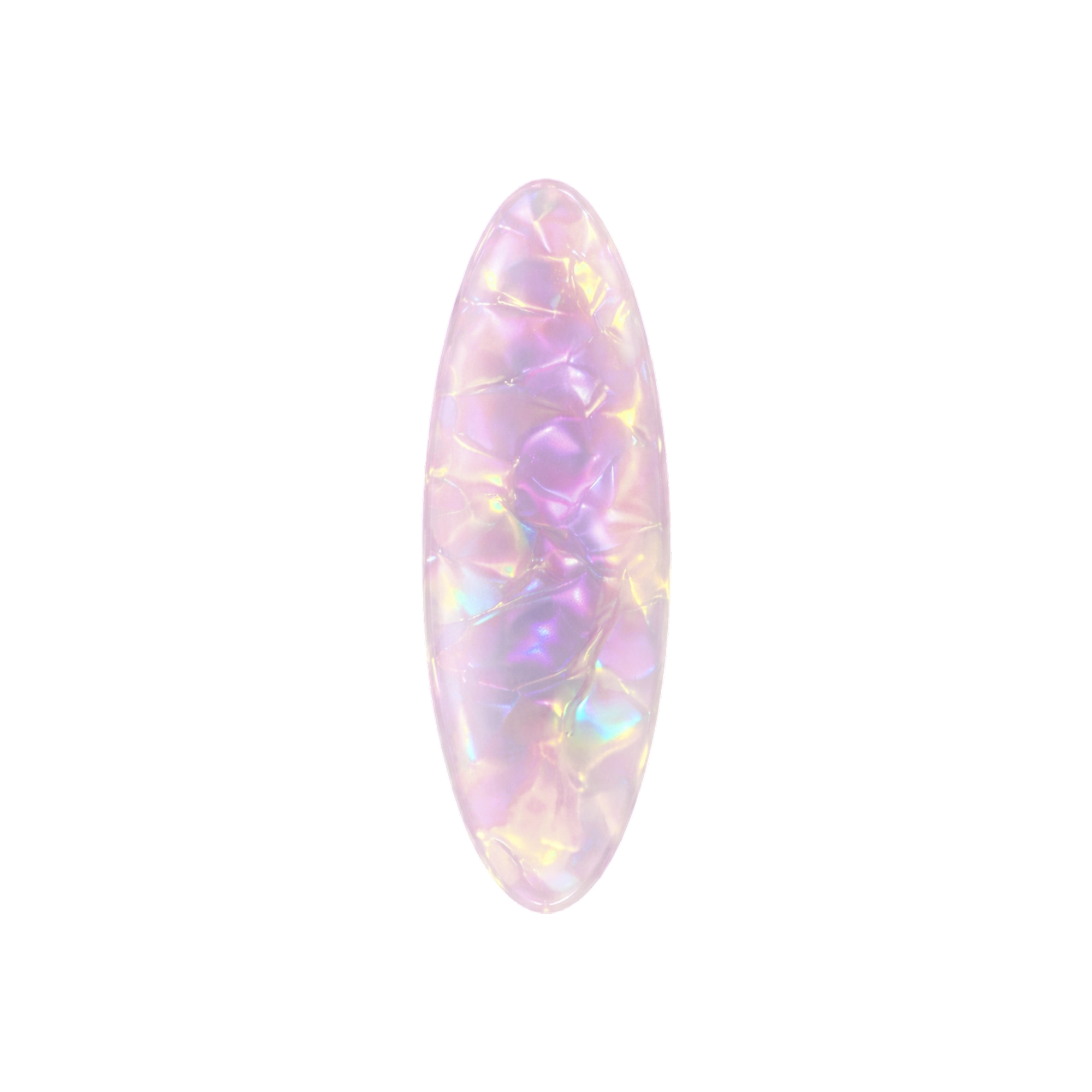 Oval Iridescent Alligator Hair Clip - Image 4