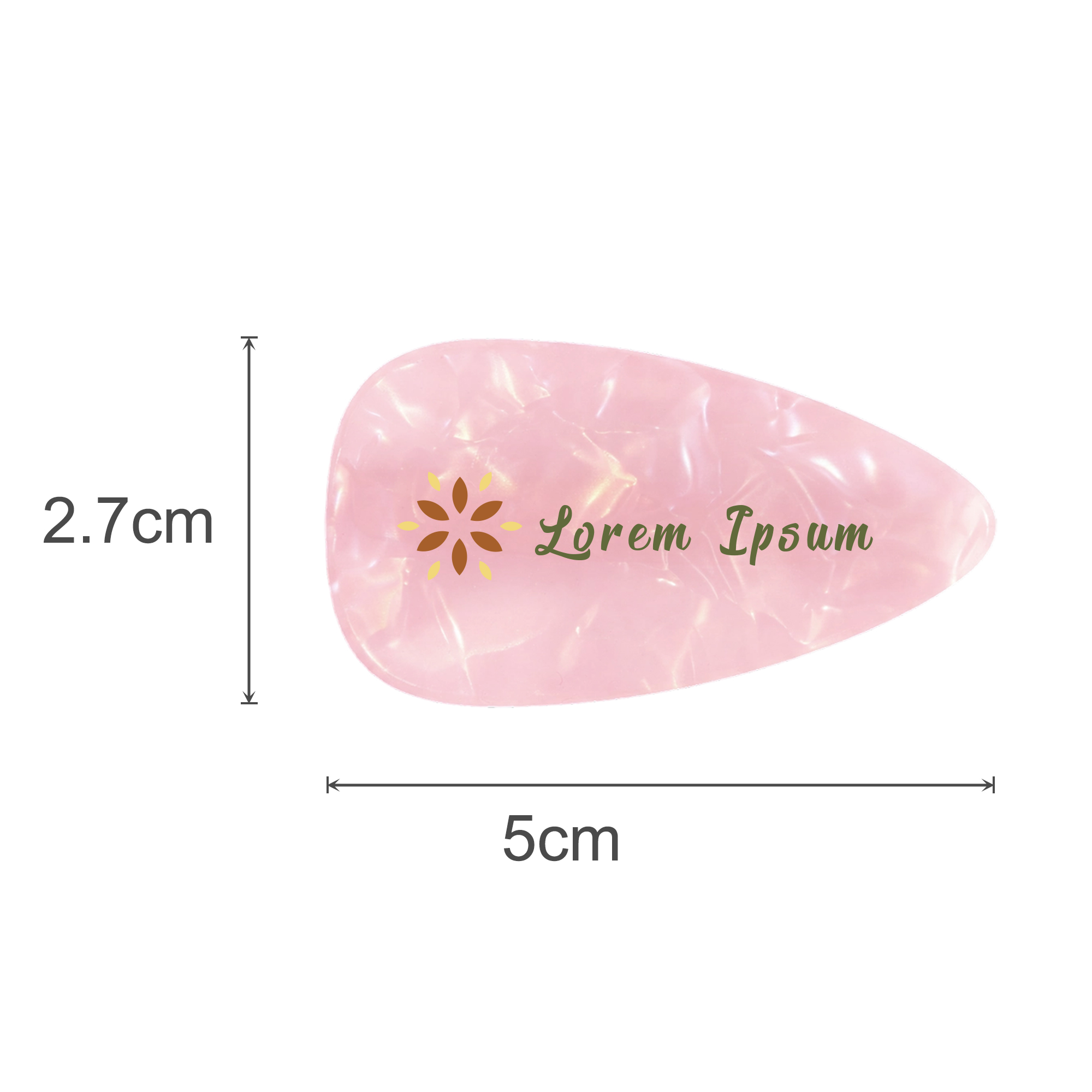 Teardrop Iridescent Alligator Hair Clip - Image 7
