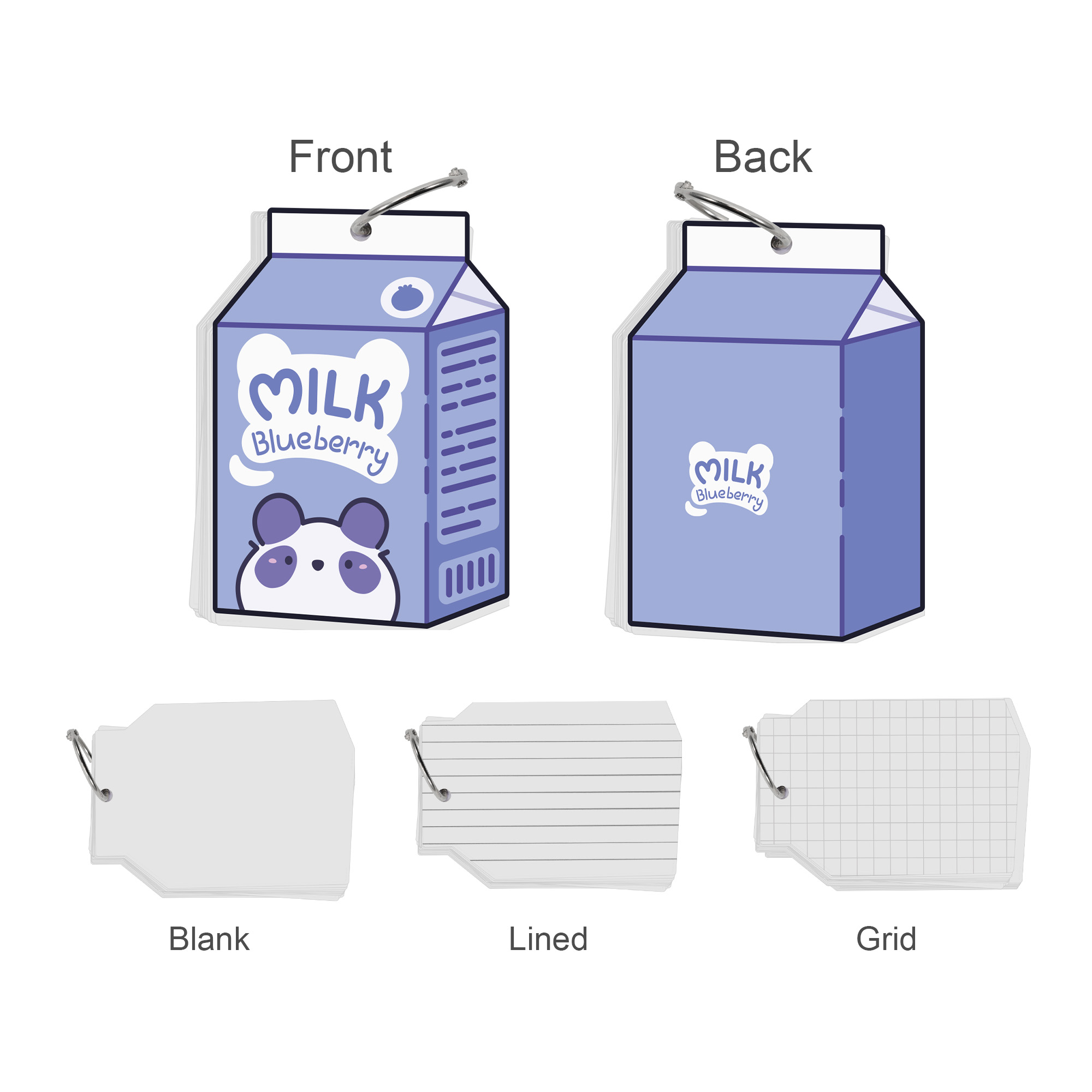 Custom Shape Index Cards with Ring - Image 2