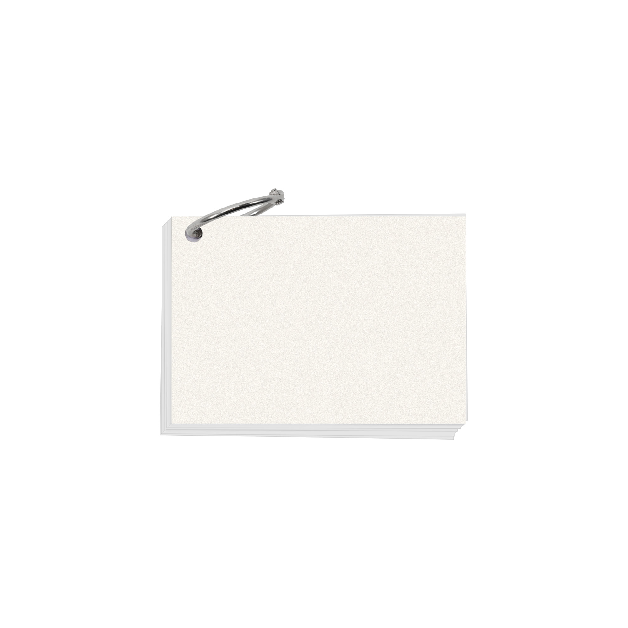 A7 Pearlescent Index Cards with Ring - Image 4