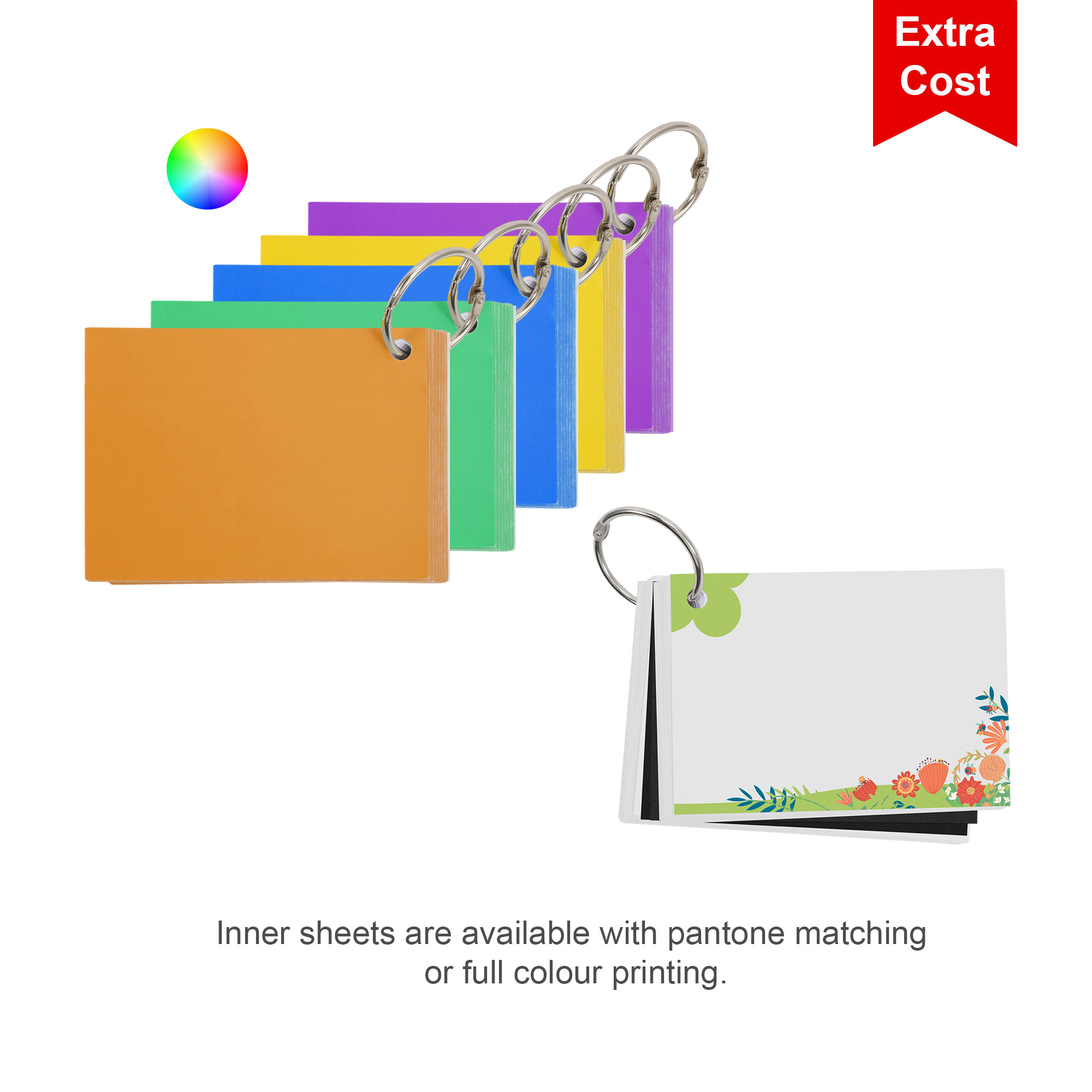 A7 Pearlescent Index Cards with Ring - Image 13