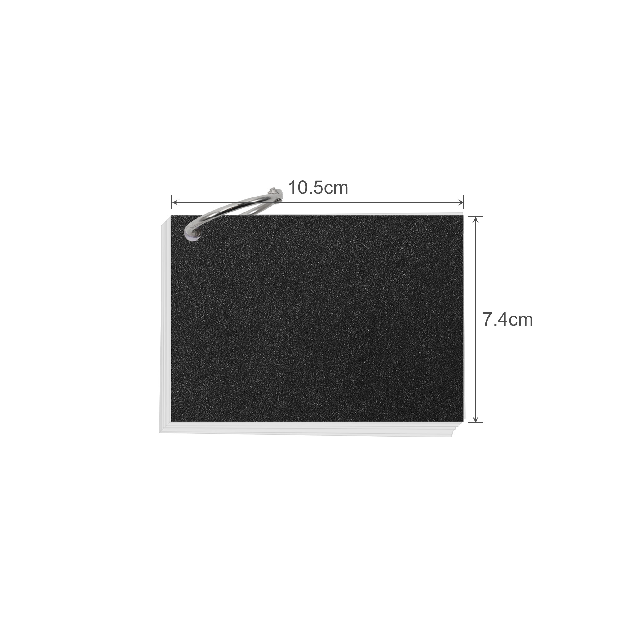 A7 Pearlescent Index Cards with Ring - Image 9