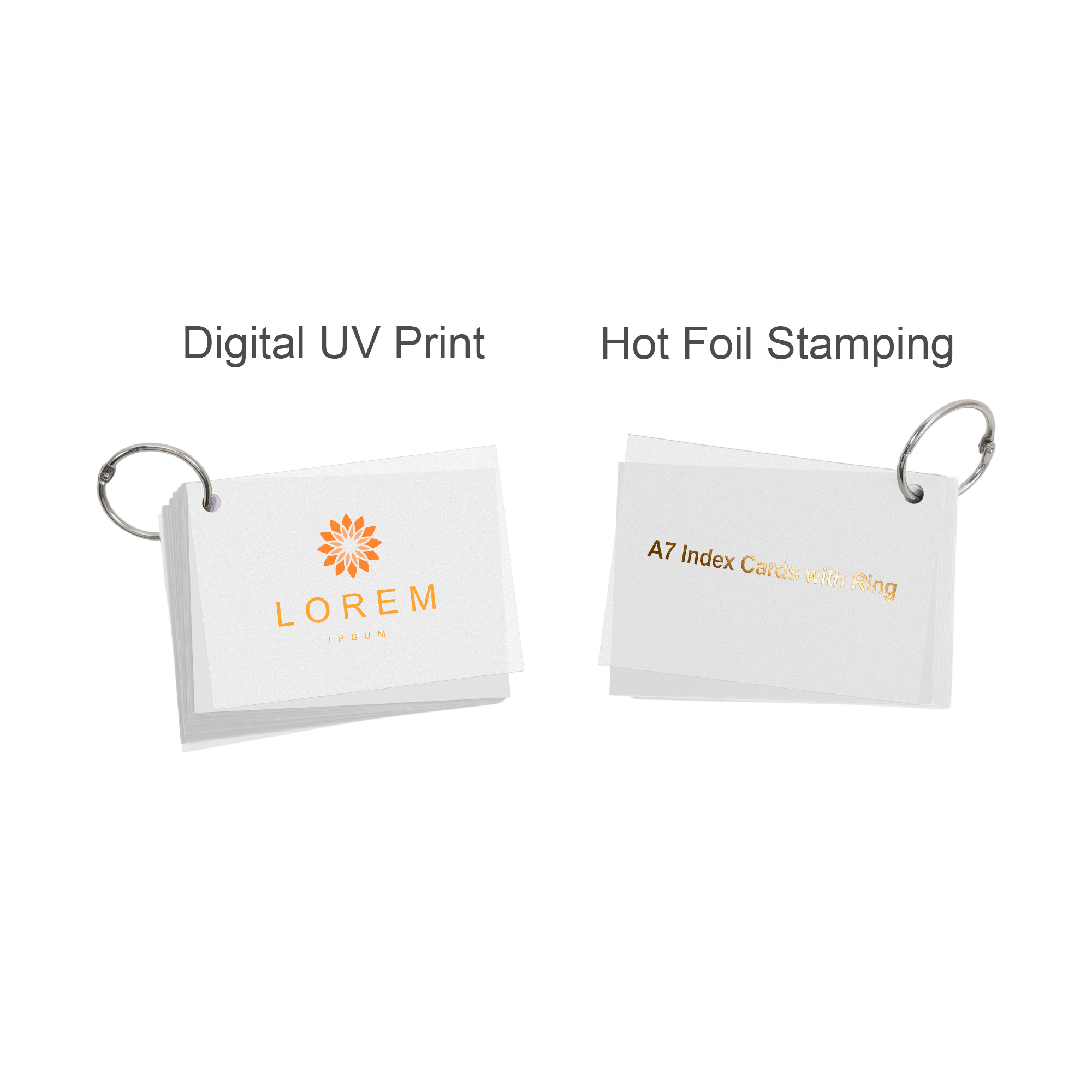 A7 PP Cover Index Cards with Ring - Image 7