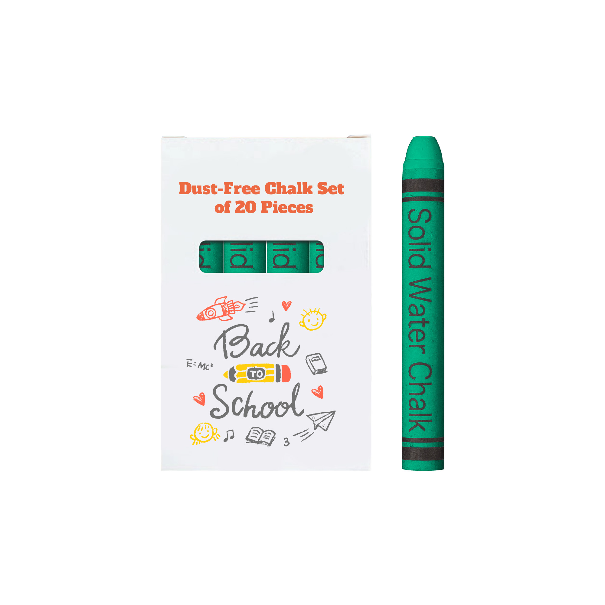 Dust-Free Chalk Set of 20 Sticks - Image 6