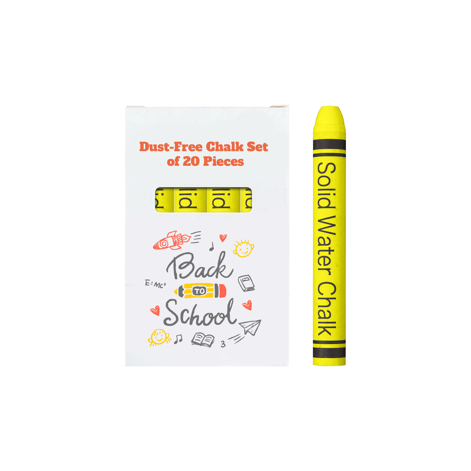 Dust-Free Chalk Set of 20 Sticks - Image 2