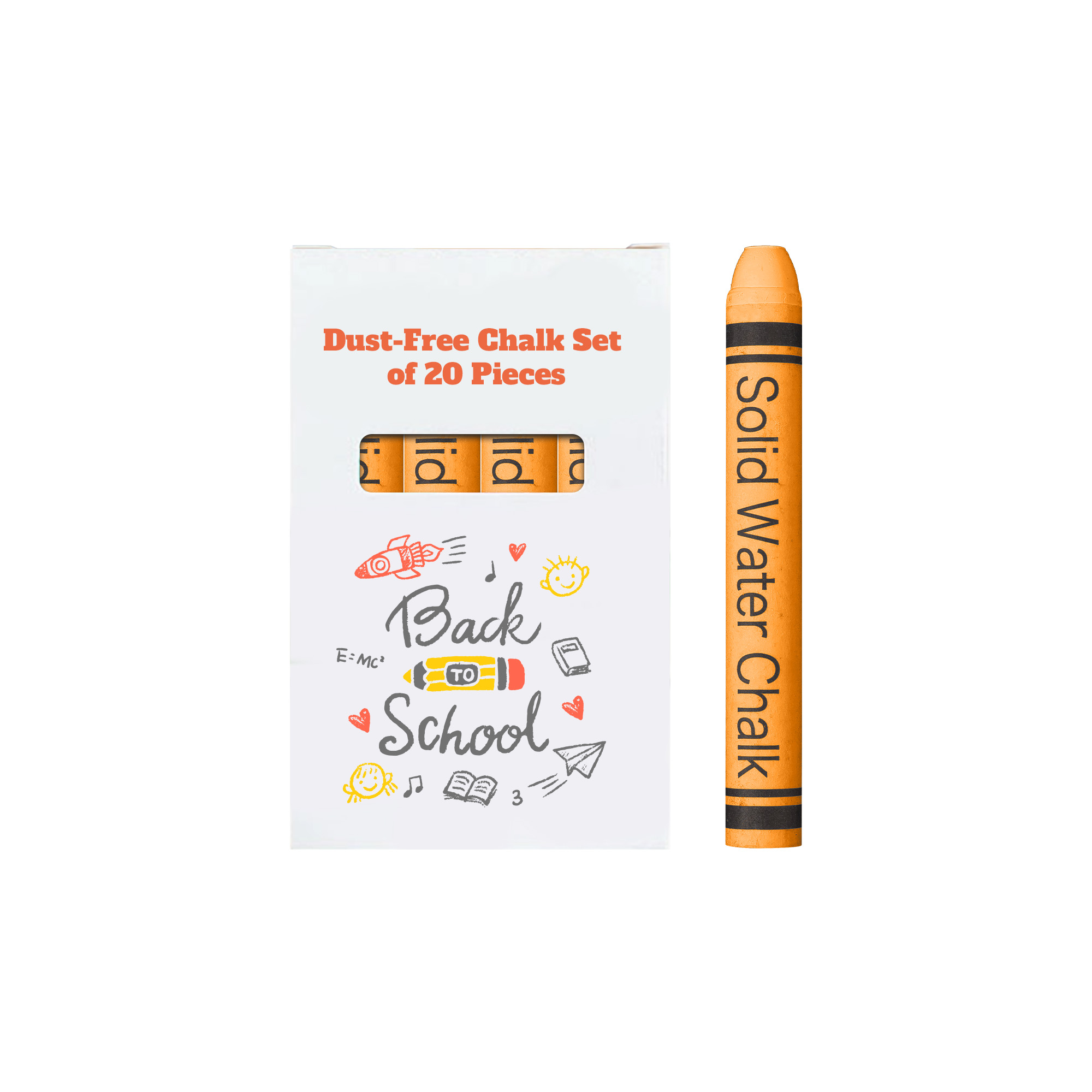 Dust-Free Chalk Set of 20 Sticks - Image 3