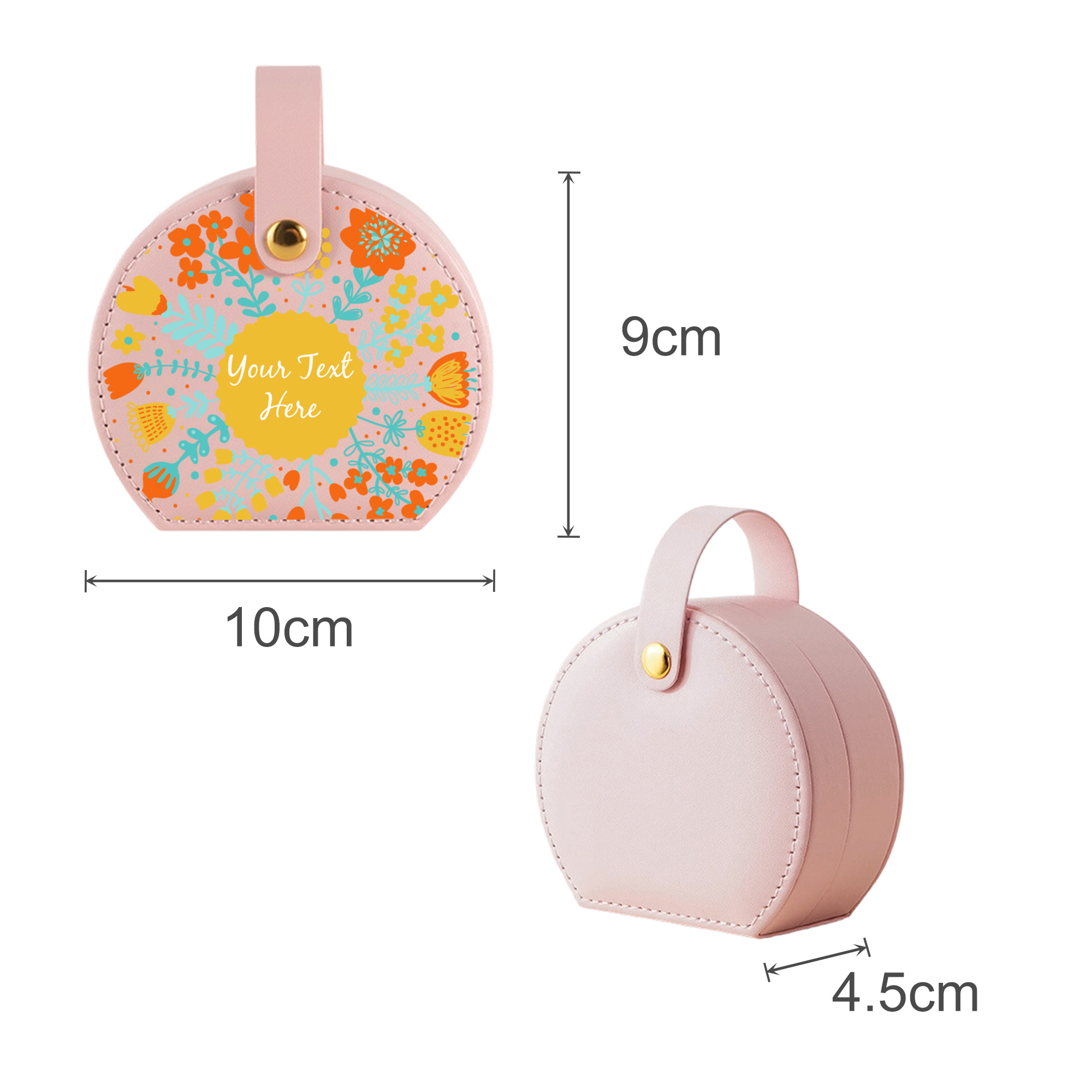 Small Portable PU Leather Jewellery Box - Image 5