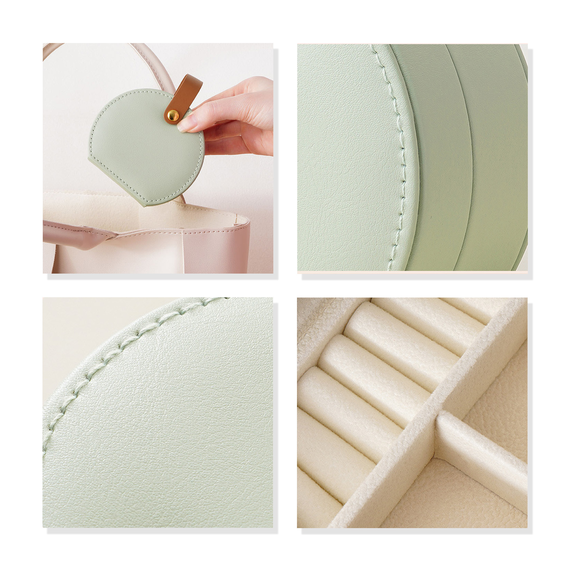 Small Portable PU Leather Jewellery Box - Image 7