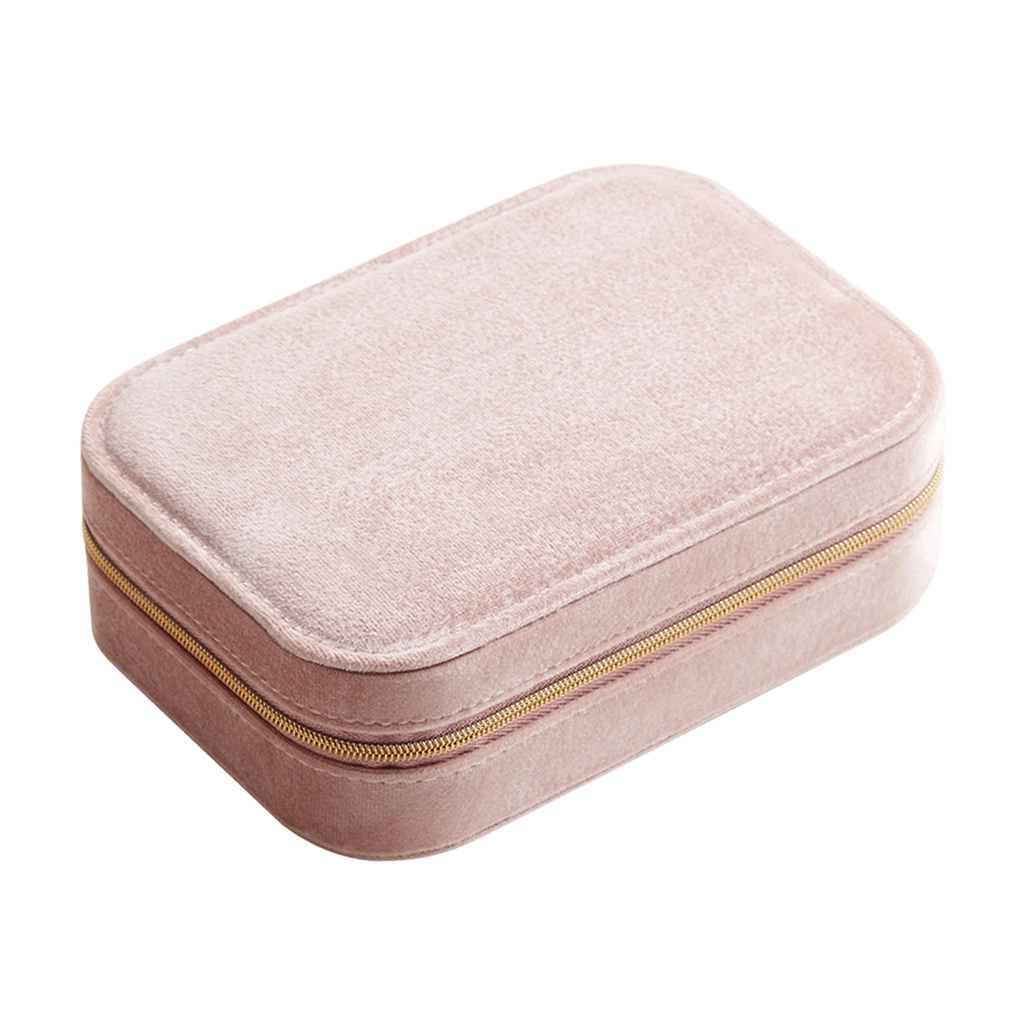 Velvet Jewellery Box with Compartment - Image 2