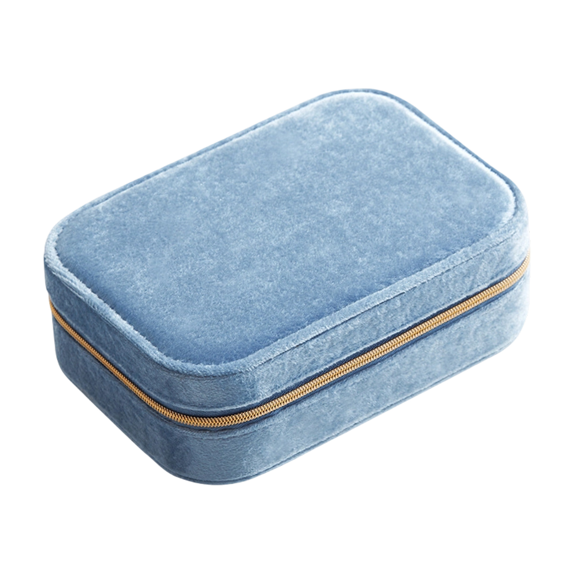Velvet Jewellery Box with Compartment - Image 3