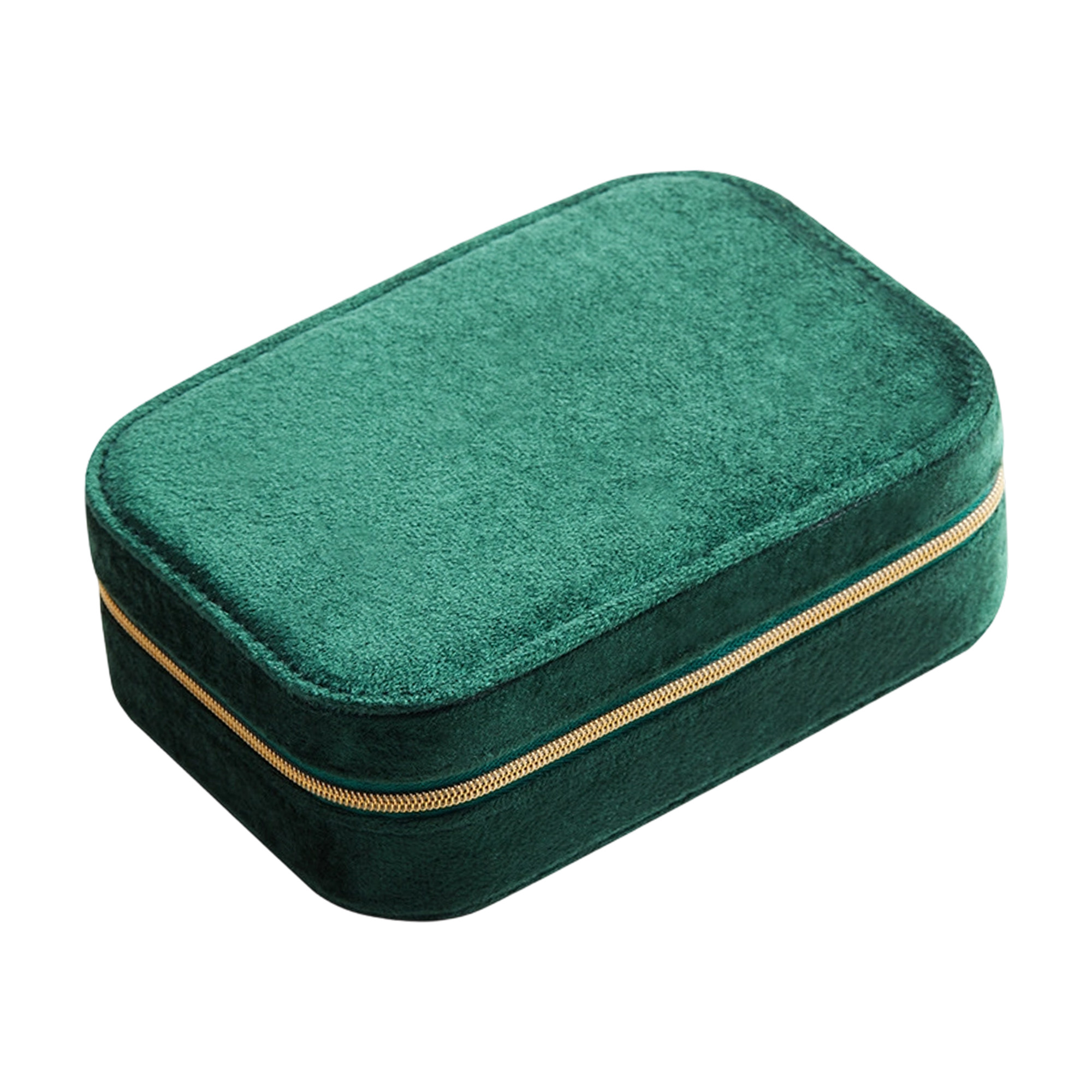 Velvet Jewellery Box with Compartment - Image 4