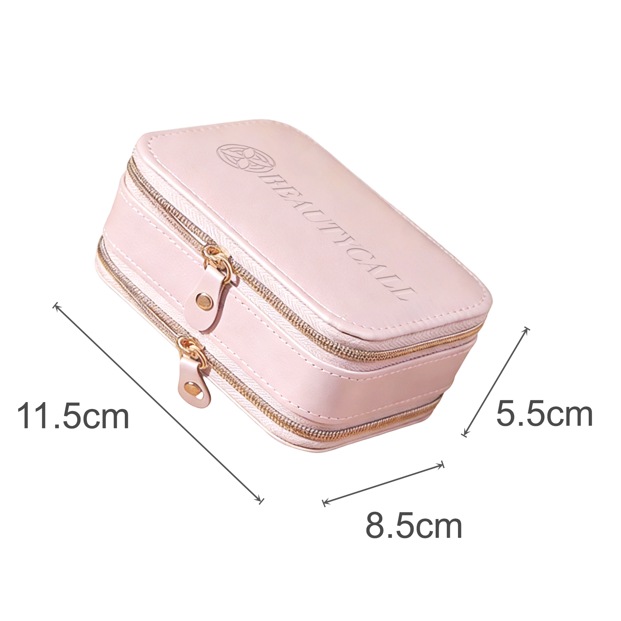 Fashion PU Leather Jewellery Case with Mirror - Image 4