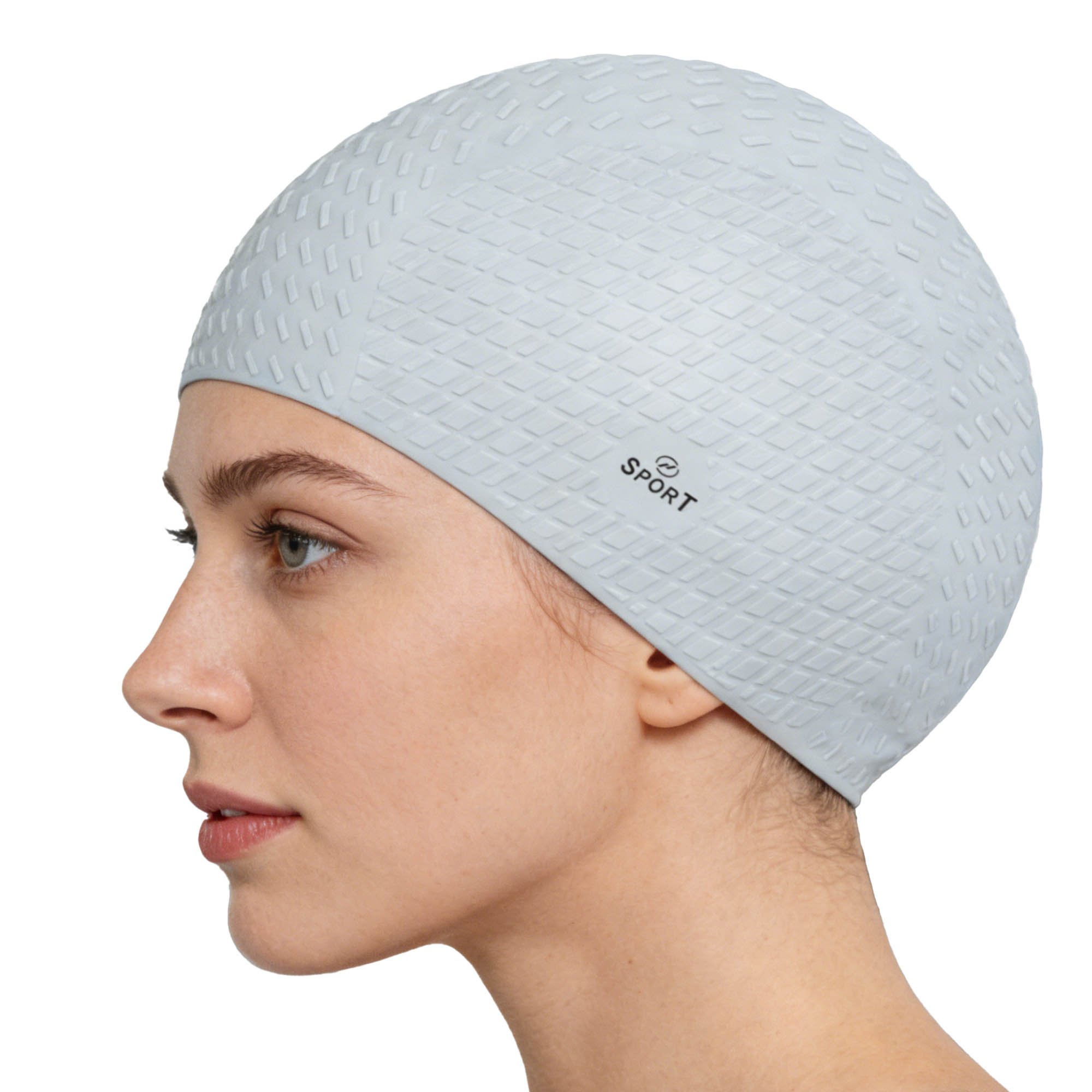 Premium Silicone Swimming Cap-Cube Grains - Image 14