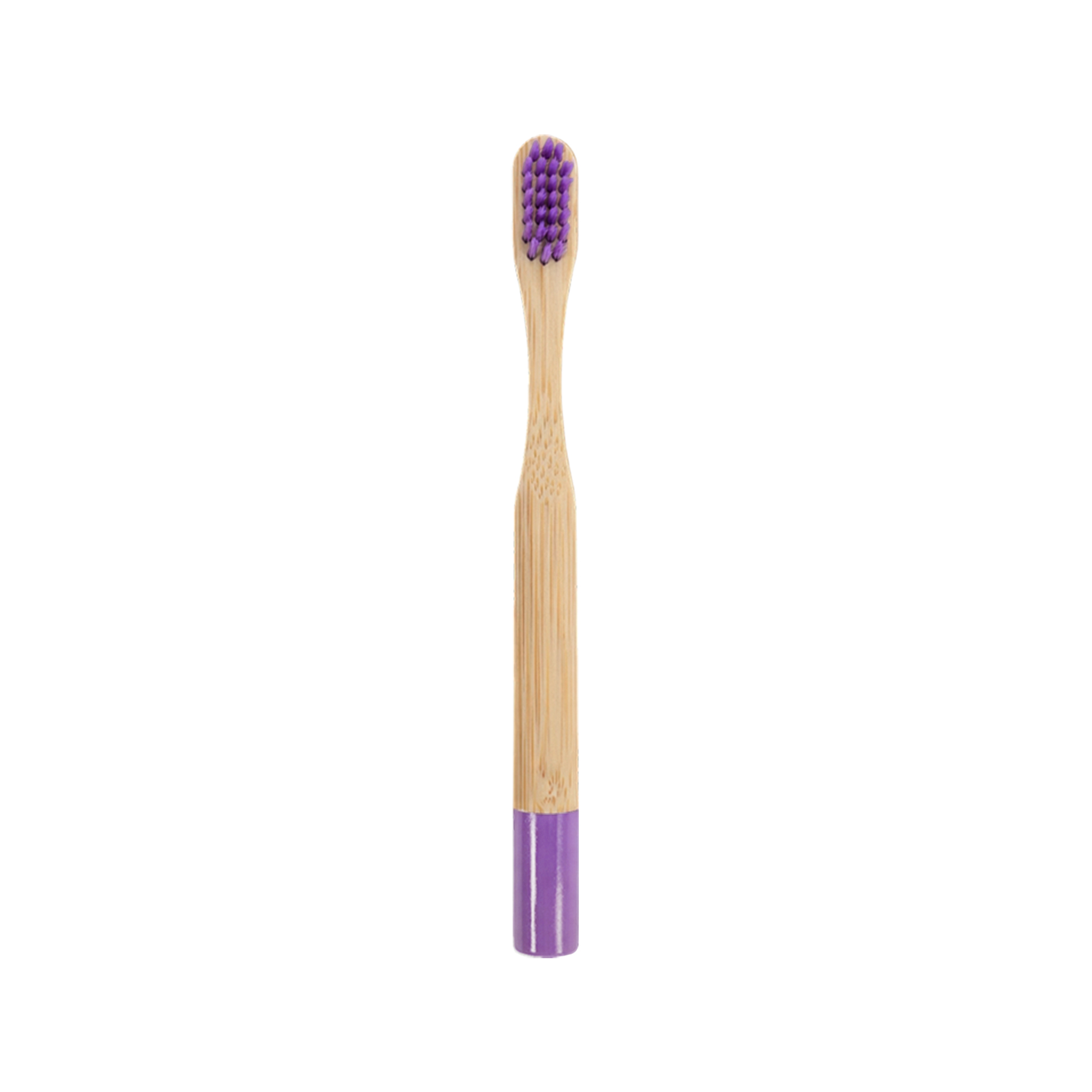 Small Round Handle Colorful Bamboo Toothbrush - Image 8