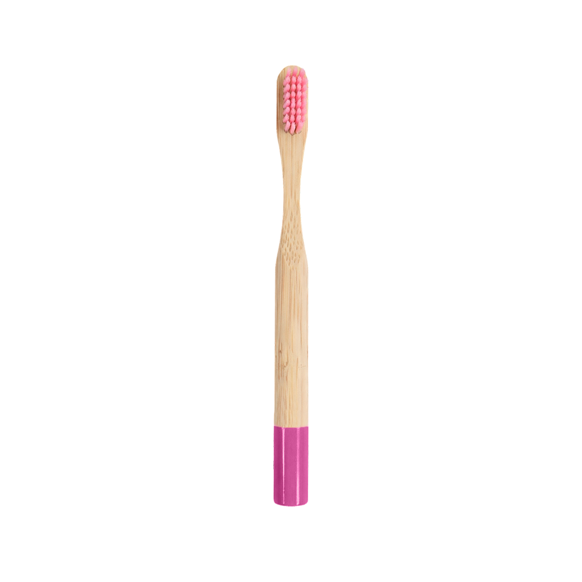 Small Round Handle Colorful Bamboo Toothbrush - Image 2