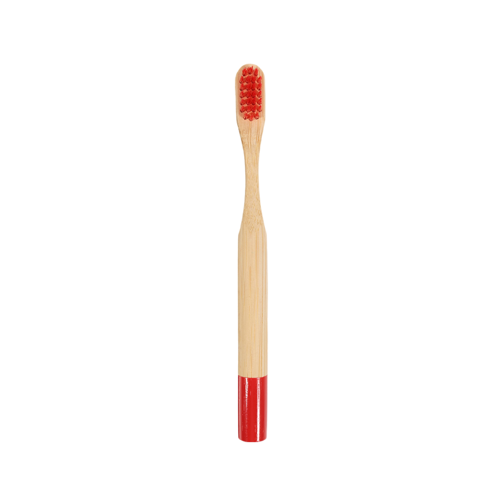 Small Round Handle Colorful Bamboo Toothbrush - Image 3