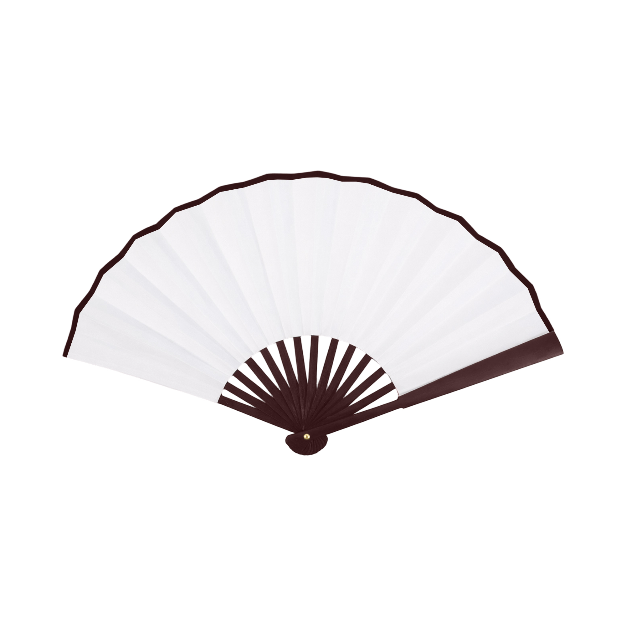 8inch Bamboo Fabric Hand Fan - Image 3