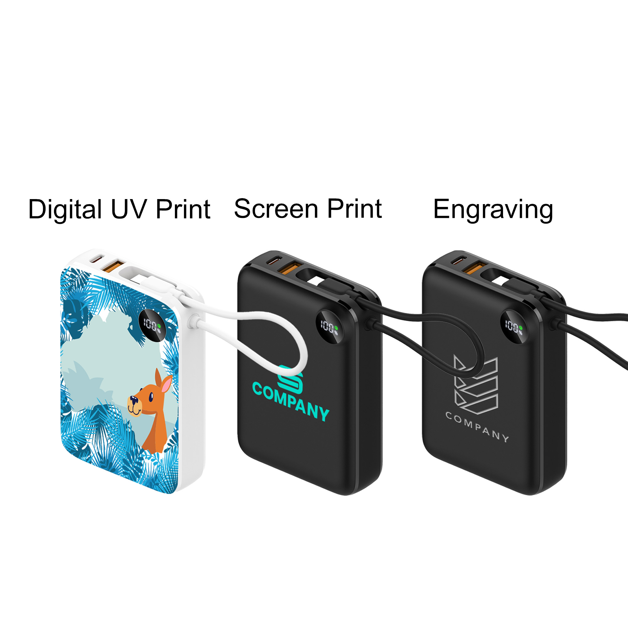 10000mAh Power Bank with Charging Cable - Image 6