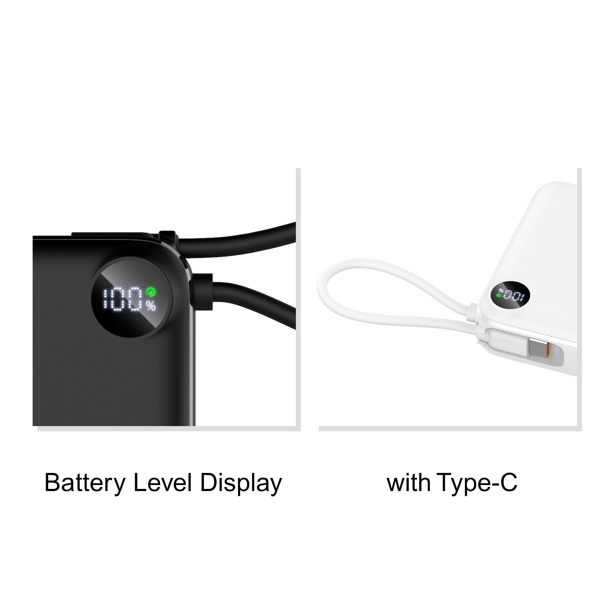 10000mAh Power Bank with Charging Cable - Image 4