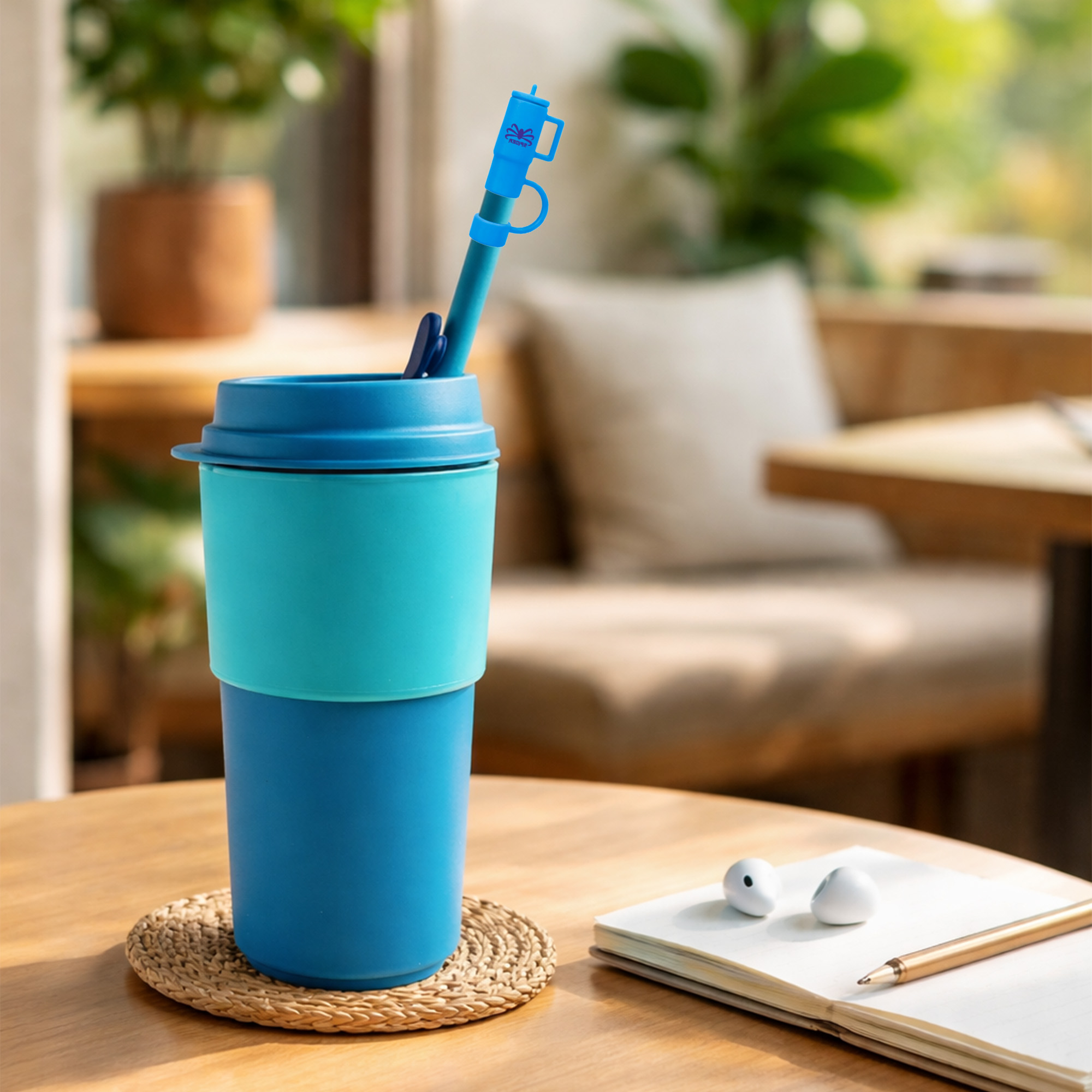 Cup Shaped Silicone Straw Cover - Image 11