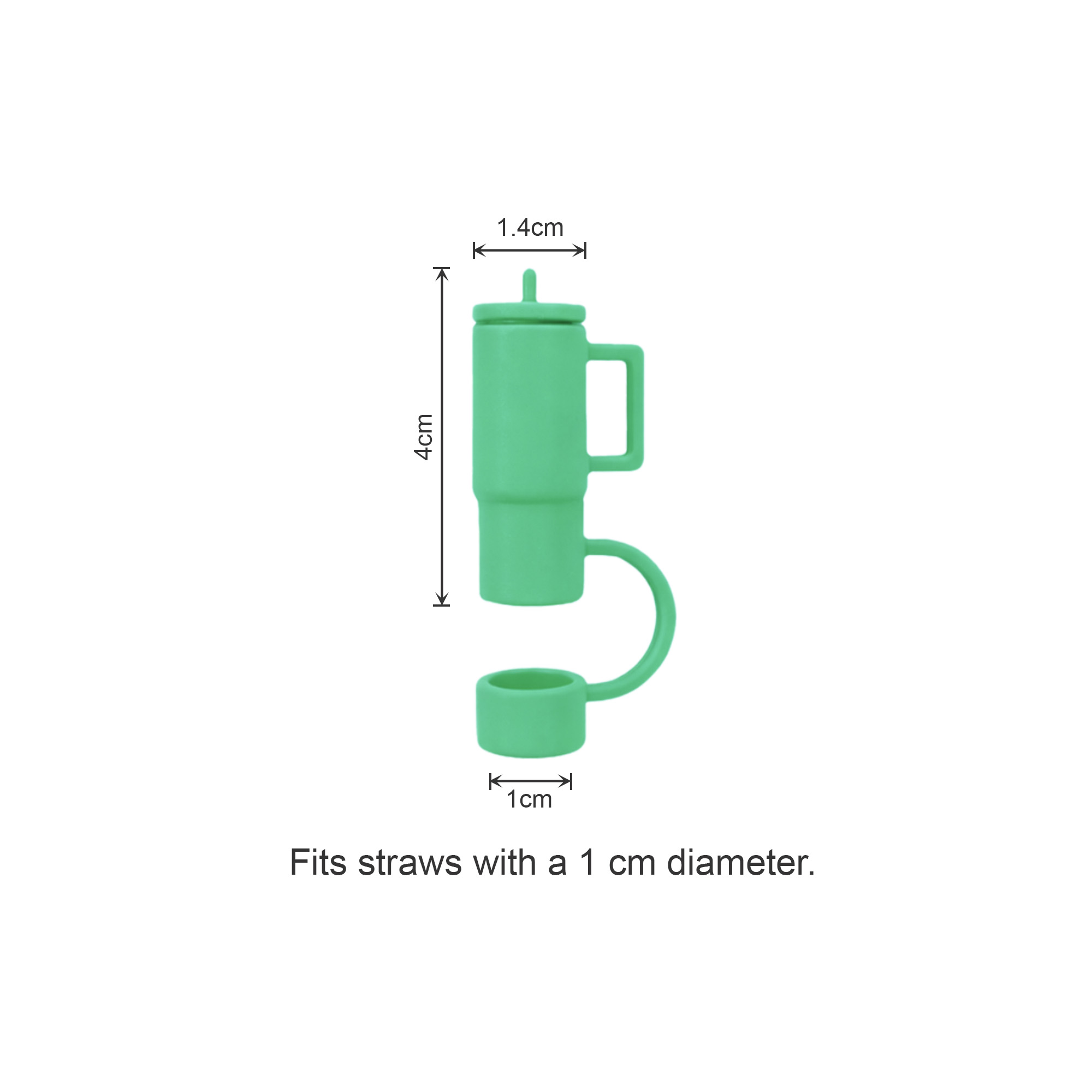 Cup Shaped Silicone Straw Cover - Image 8