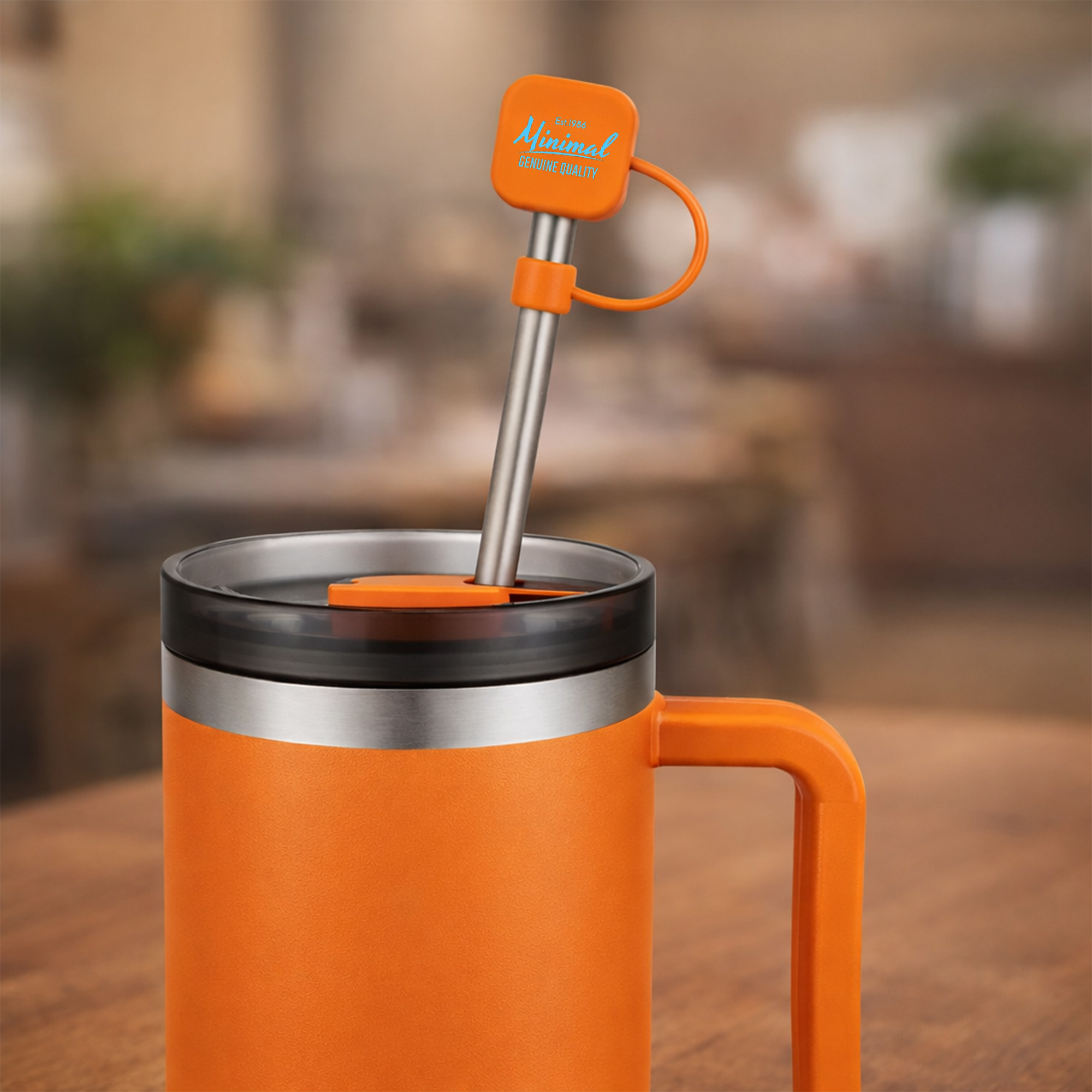 Square Silicone Straw Cover - Image 13