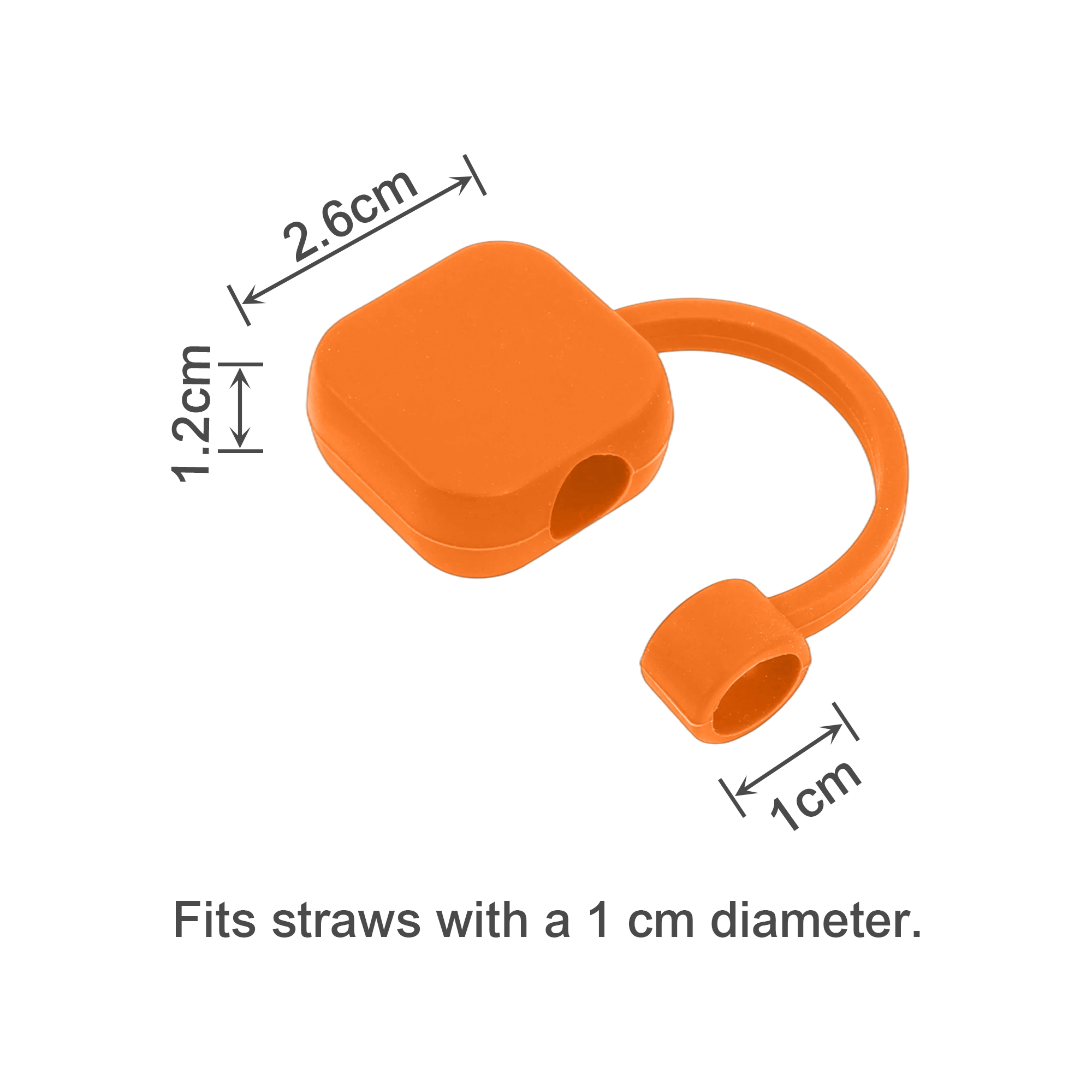 Square Silicone Straw Cover - Image 11