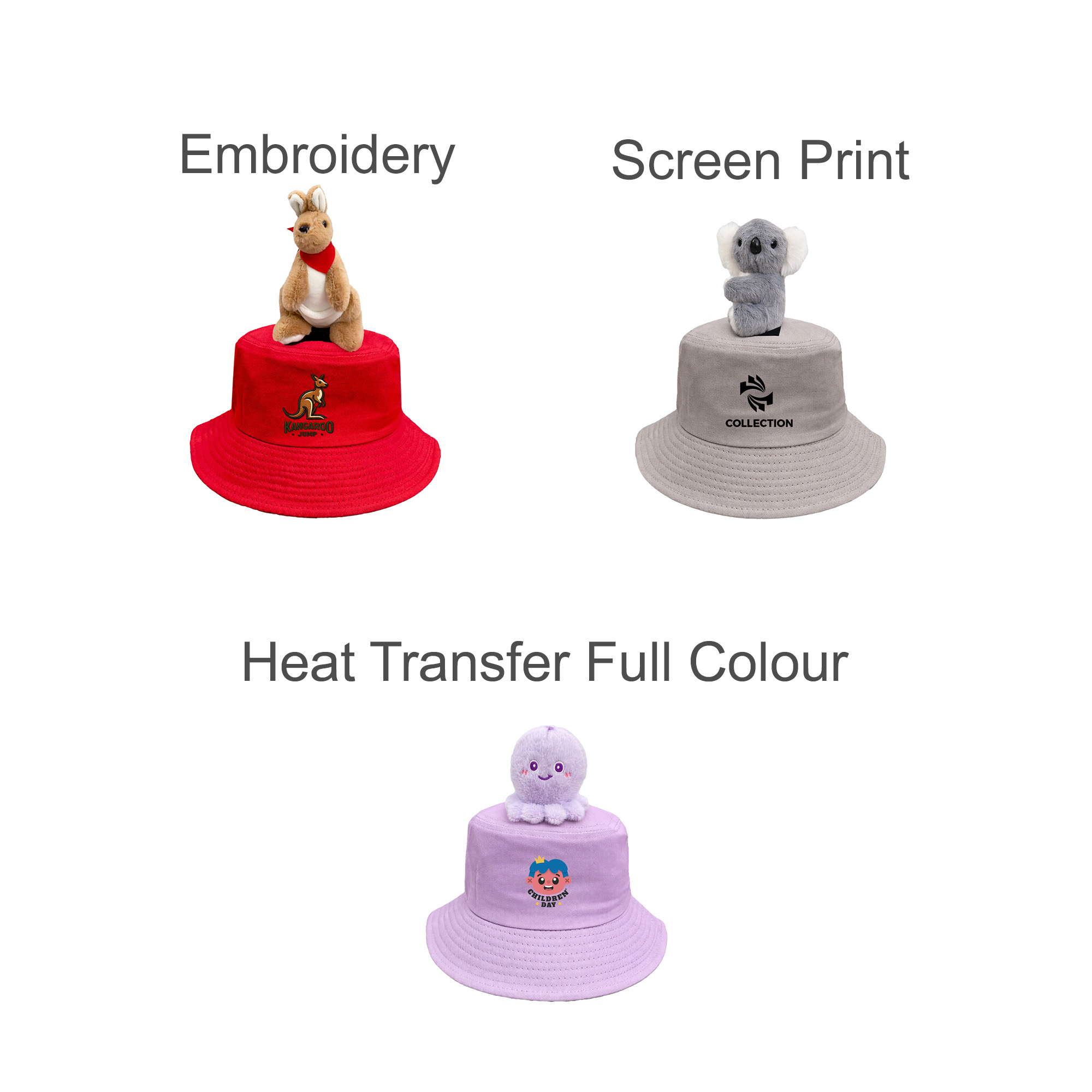 Plush - Decorated Bucket Hat - Image 7