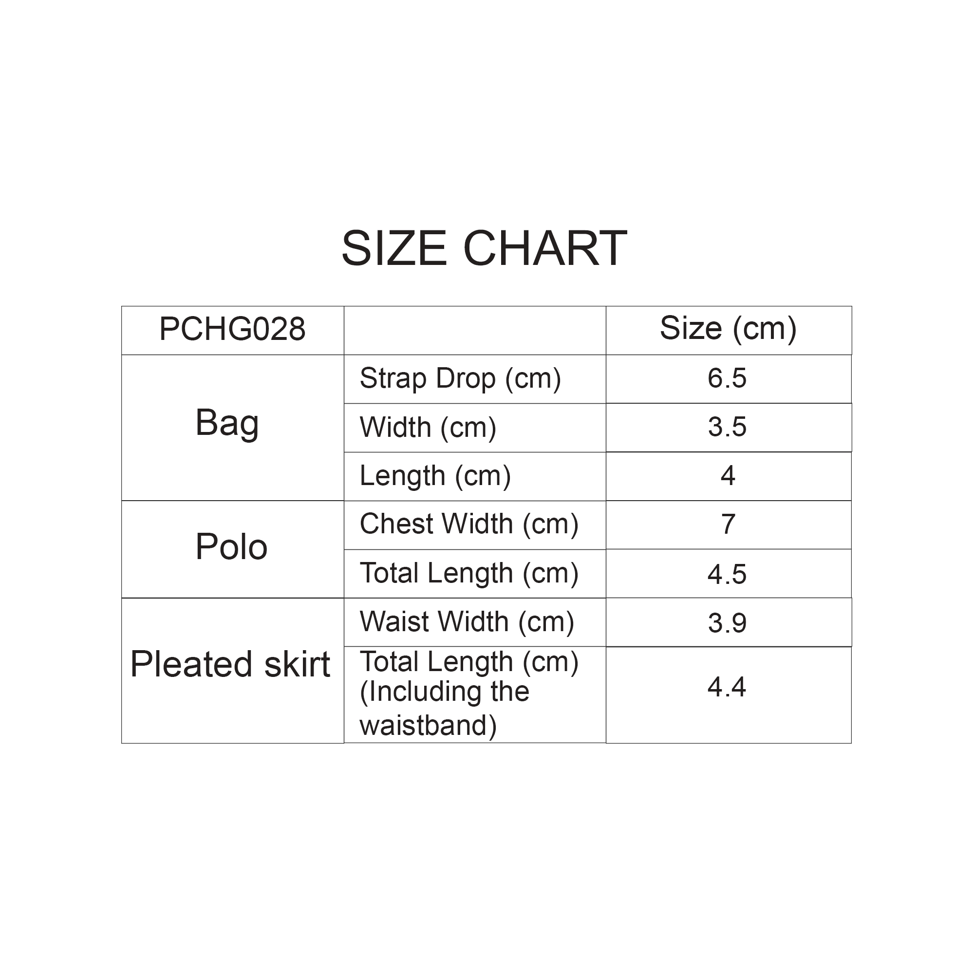 Plush Doll Uniform Set (15–17cm Doll) - Image 6