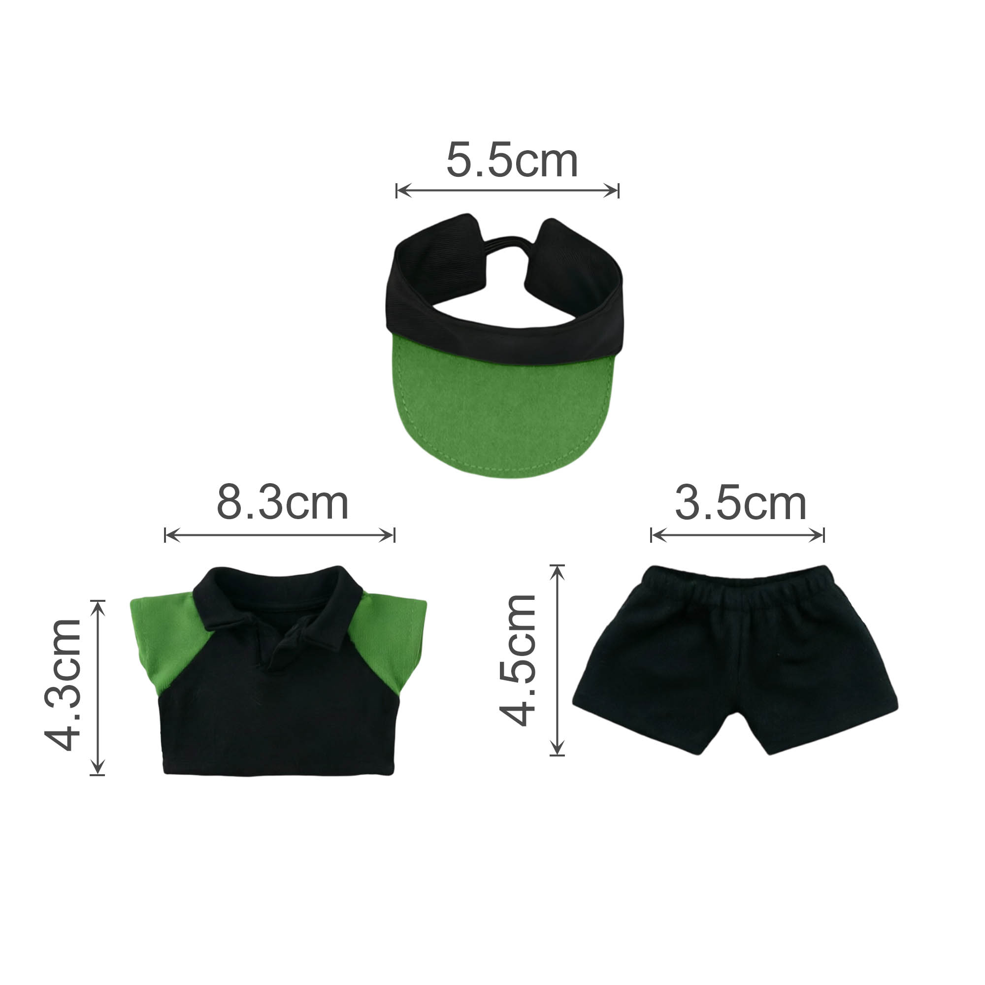 Plush Doll Racing Suit Set (15–17cm Doll) - Image 12