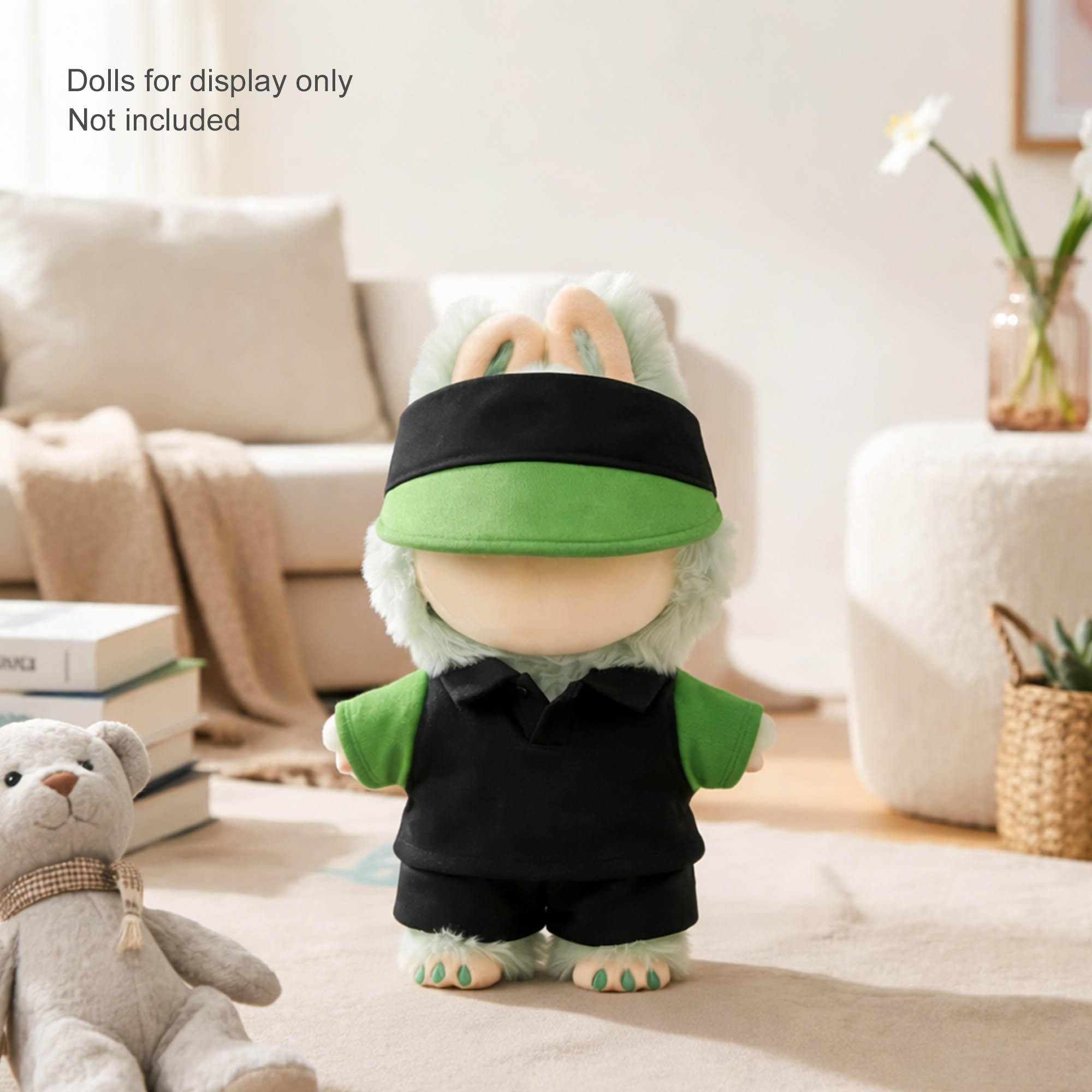 Plush Doll Racing Suit Set (15–17cm Doll) - Image 16