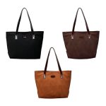 Suede Leather Tote Bag