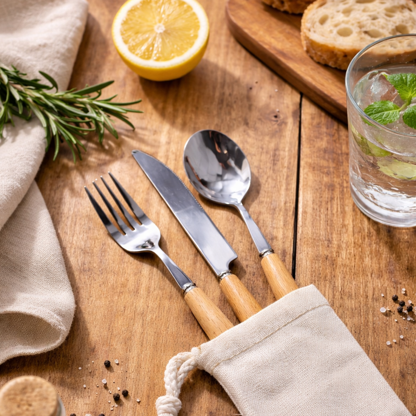 Savour Cutlery Set in Pouch - Image 7