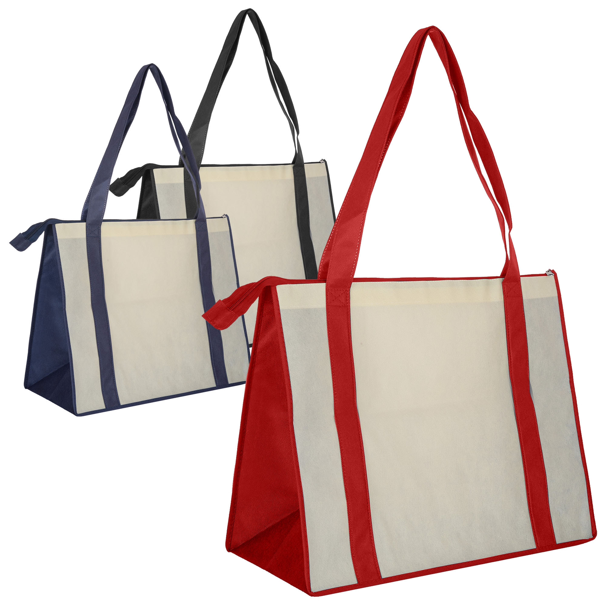 Non Woven Large Zipped Shopping Bag - Image 3