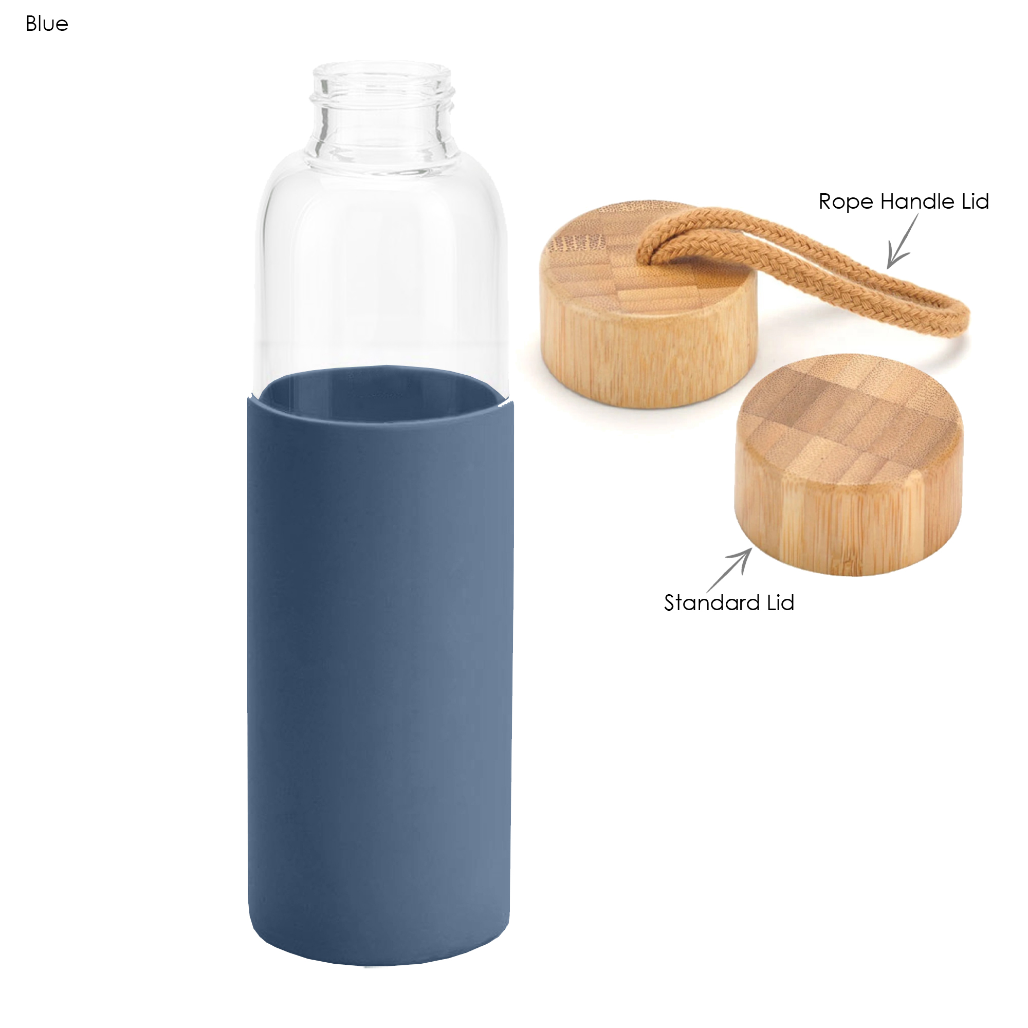 Honya Glass Drink Bottle with Sleeve - Image 4