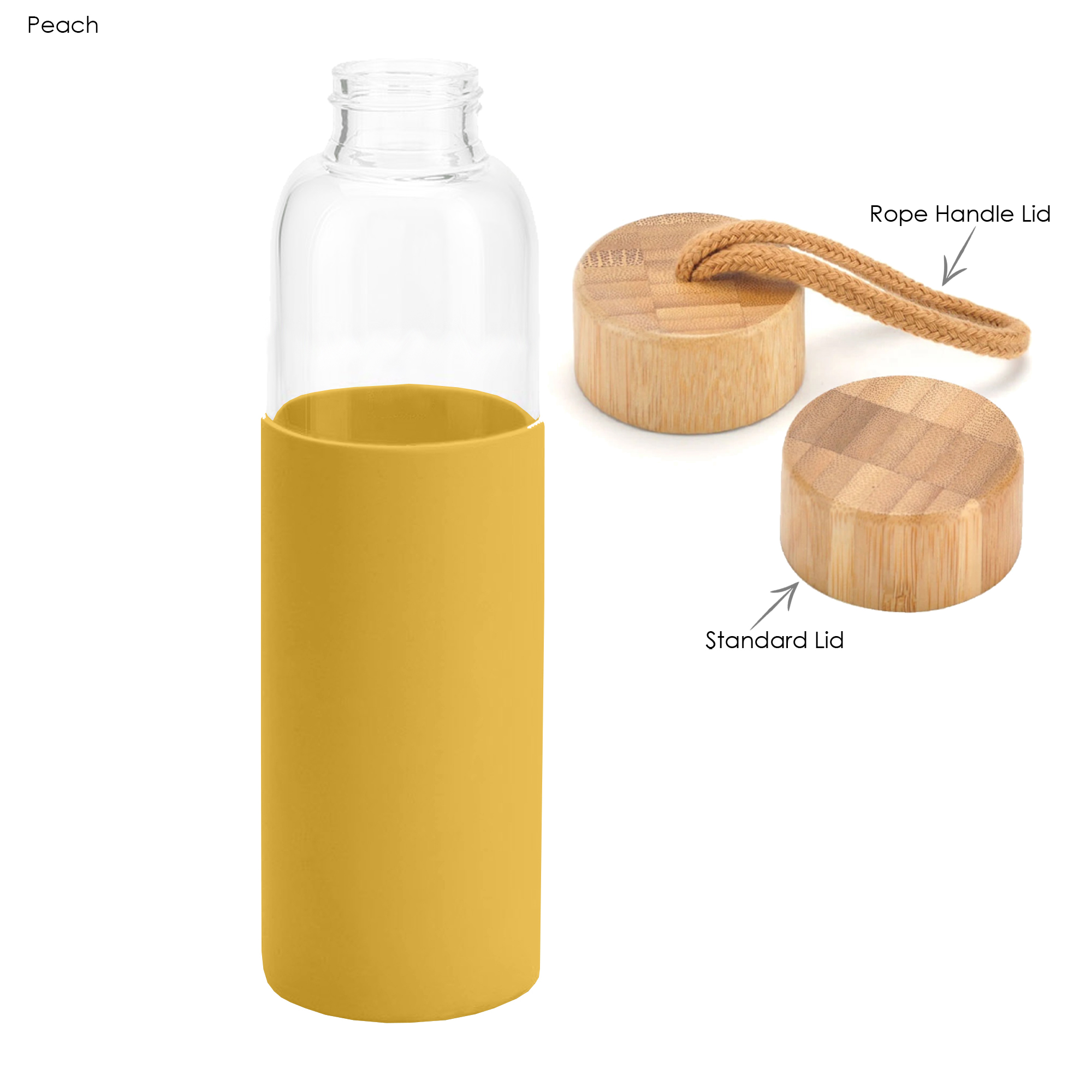 Honya Glass Drink Bottle with Sleeve - Image 7