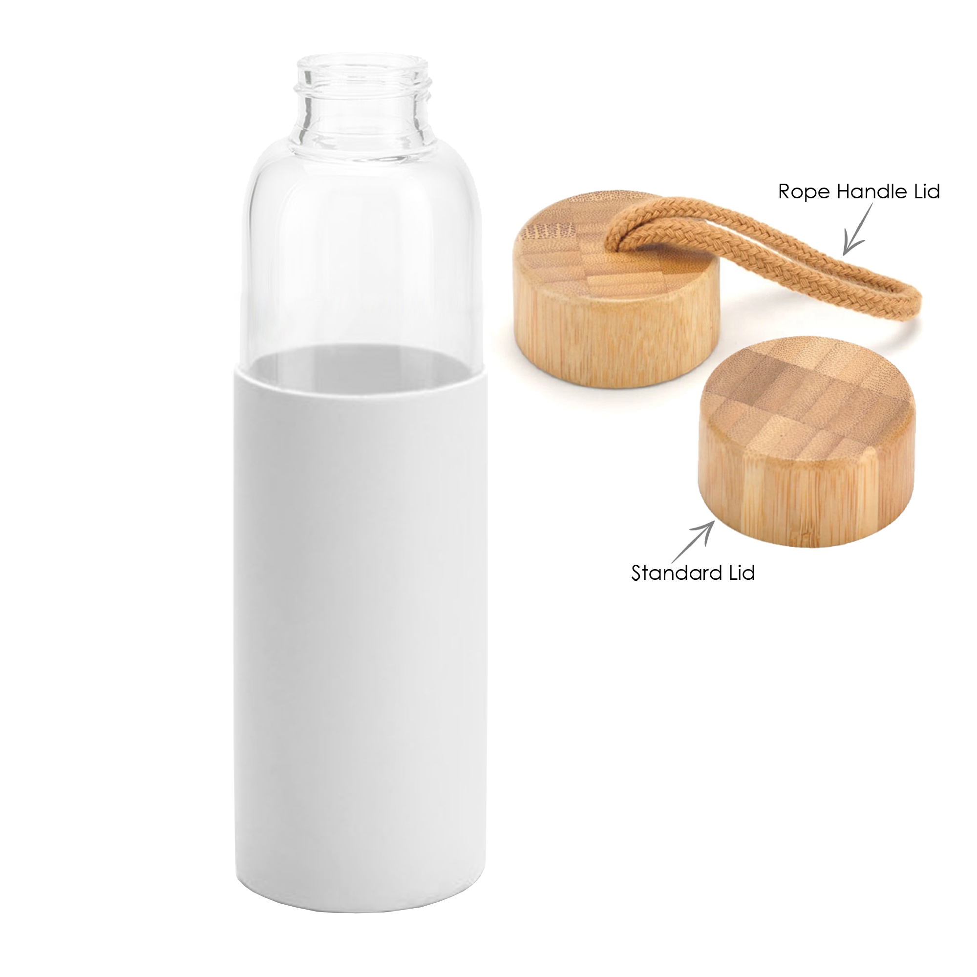 Honya Glass Drink Bottle with Sleeve - Image 8